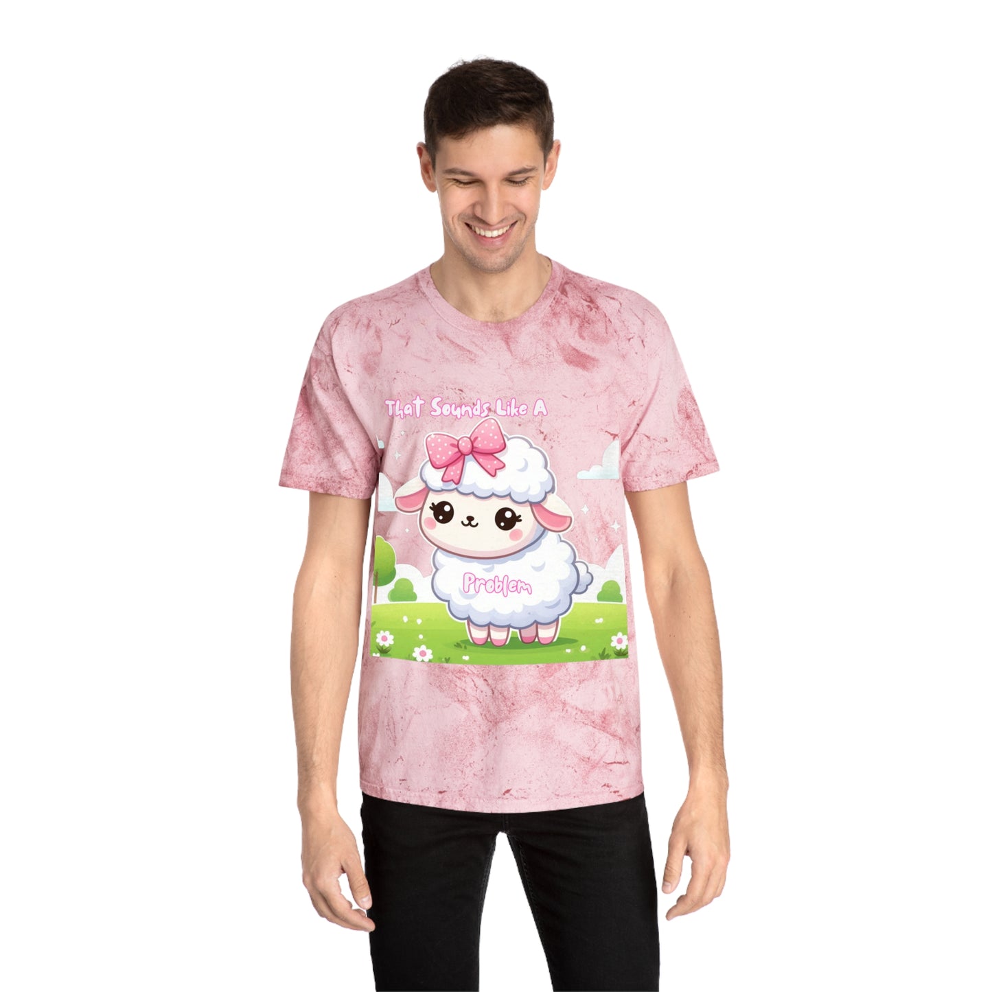 Colorful Cartoon Sheep T-Shirt - Perfect for Animal Lovers & Fun Events!
