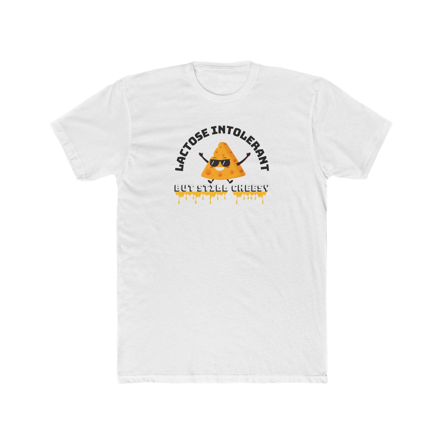 Lactose Intolerant Crew Tee, Funny T-Shirt, Gift for Dairy-Free Friends, Humor Apparel, Food Lover Shirt, Meme T-Shirt