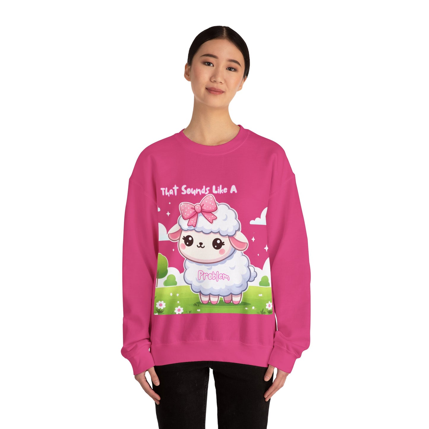 Ewe Problem - Unisex Heavy Blend™ Crewneck Sweatshirt