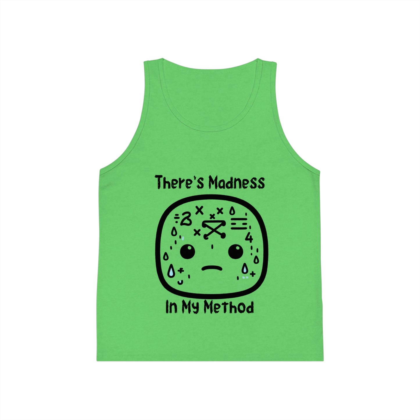 Kids' Jersey Tank Top - "There's Madness in My Method" Graphic Tee