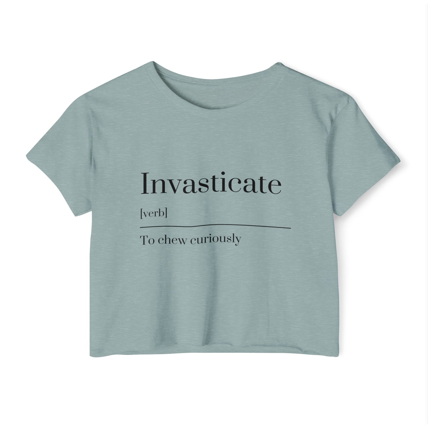 Invasticate Women’s Festival Crop Top | Fun Summer Style, Music Fest Top, Cute Gift for Her, Trendy Casual Wear, Cheeky Summer Tee