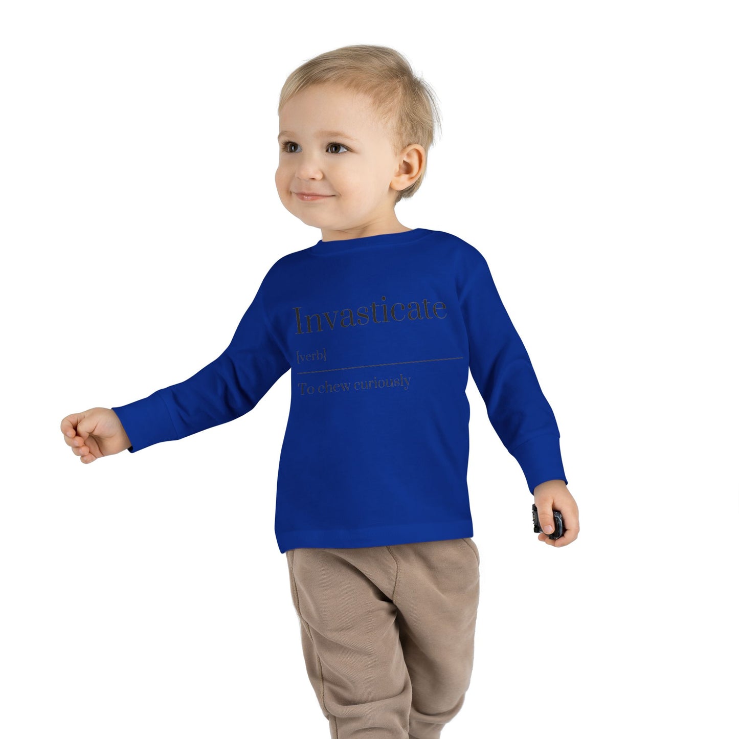 Toddler Long Sleeve Tee with Inspirational Quote, Cute Kids Shirt, Kids Gift, Motivational Toddler Apparel, Cozy Everyday Top
