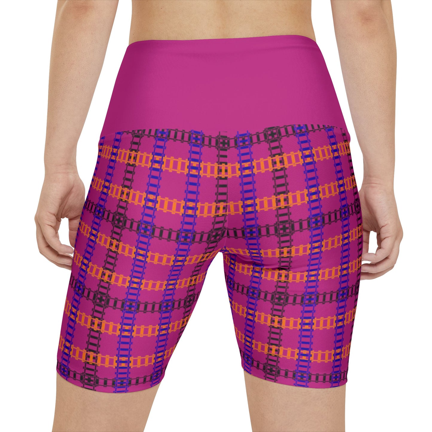 Vibrant Womens Workout Shorts Activewear Gym Apparel Sports Shorts Resistance Training Gear Summer Fitness Wear Yoga Clothing Train Tracks Pink