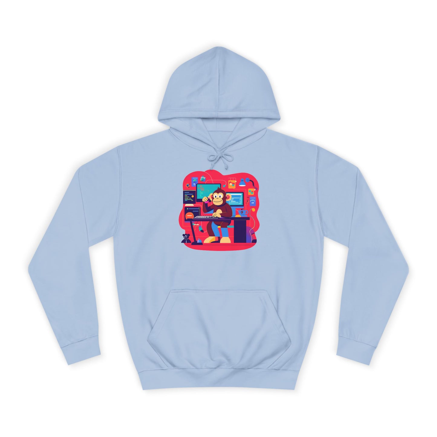 Colorful College Hoodie, Unisex Sweatshirt, School Spirit Wear, Gift for Students, Cozy Campus Apparel, College Graduation Gift