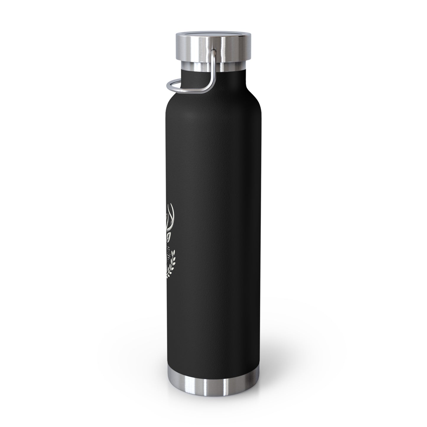 Stylish Copper Insulated Water Bottle - 22oz with Engraved Deer Design - Oh Deer Lord