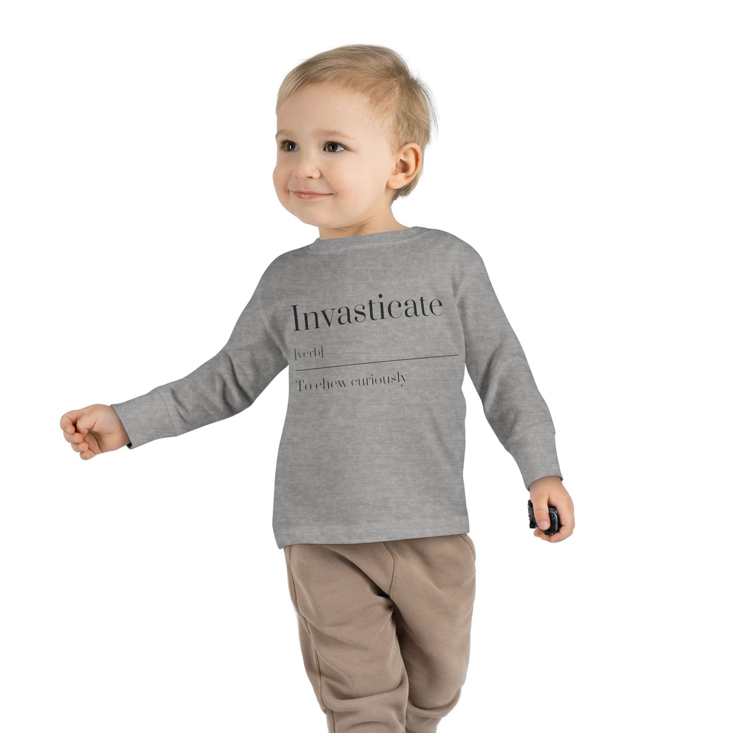 Toddler Long Sleeve Tee with Inspirational Quote, Cute Kids Shirt, Kids Gift, Motivational Toddler Apparel, Cozy Everyday Top