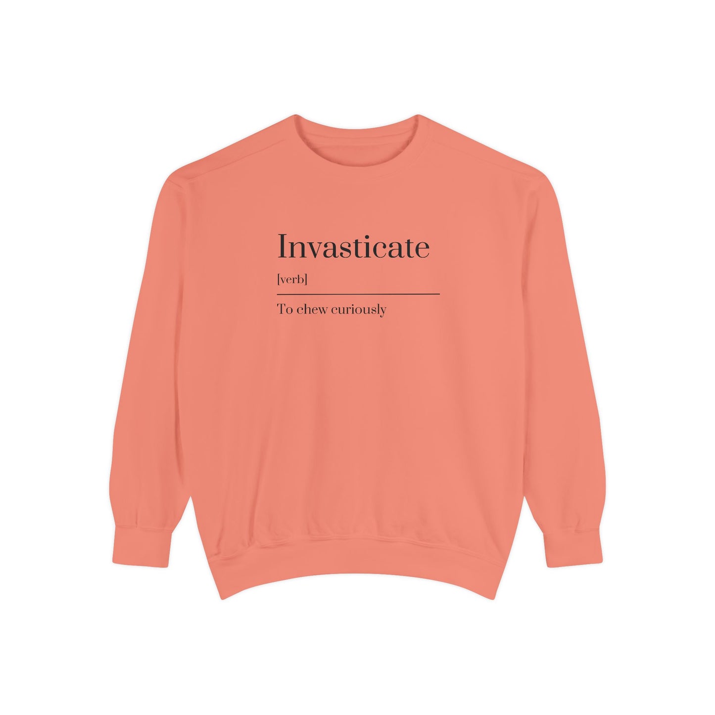 Curious Chewer Sweatshirt, Cozy Casual Wear, Unique Gift Idea, Trendy Fashion Layer, Perfect for Gifting, Fun Vocabulary Apparel