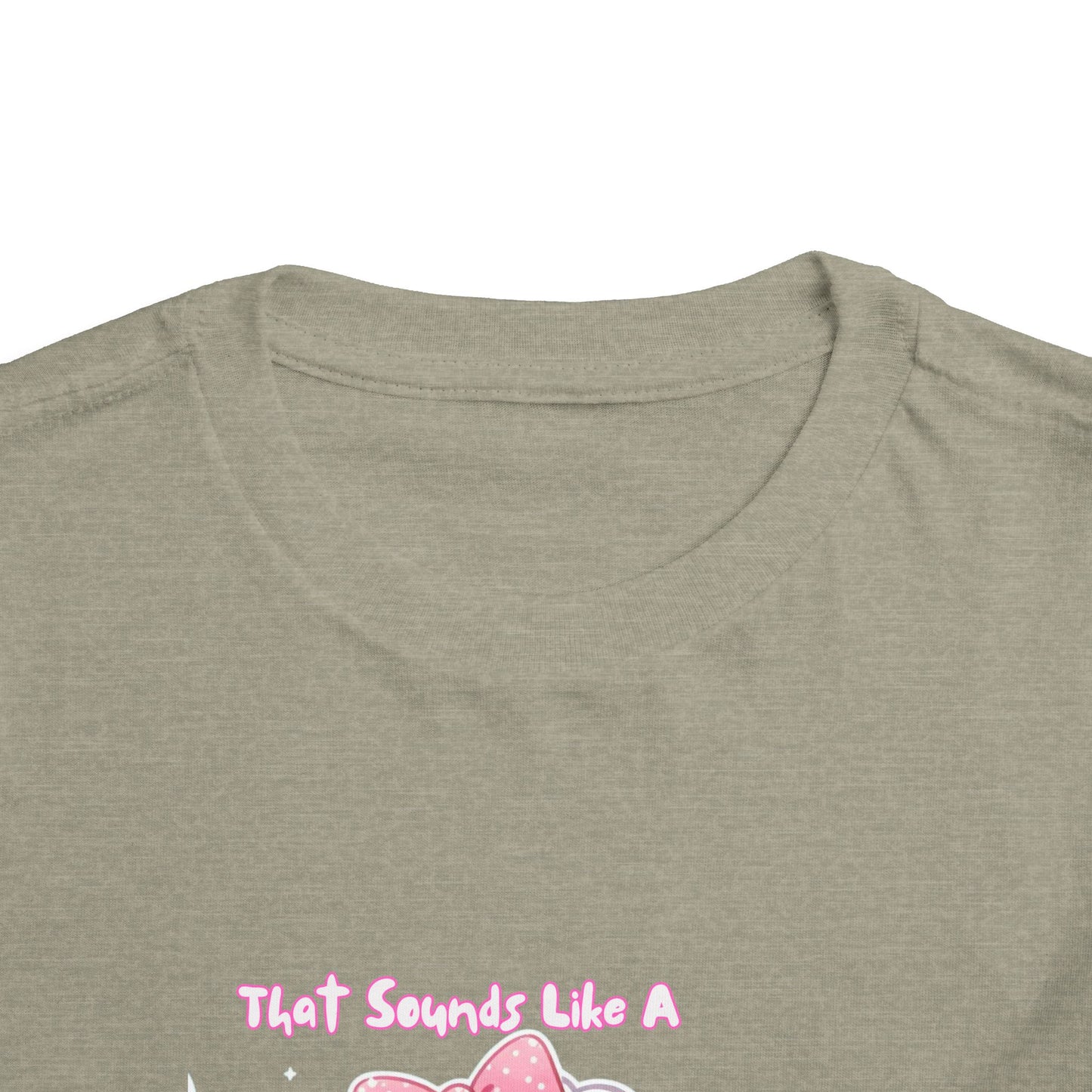 Cute Toddler Short Sleeve Tee - 'Tied Softly Like A Pretty Lamb' Design