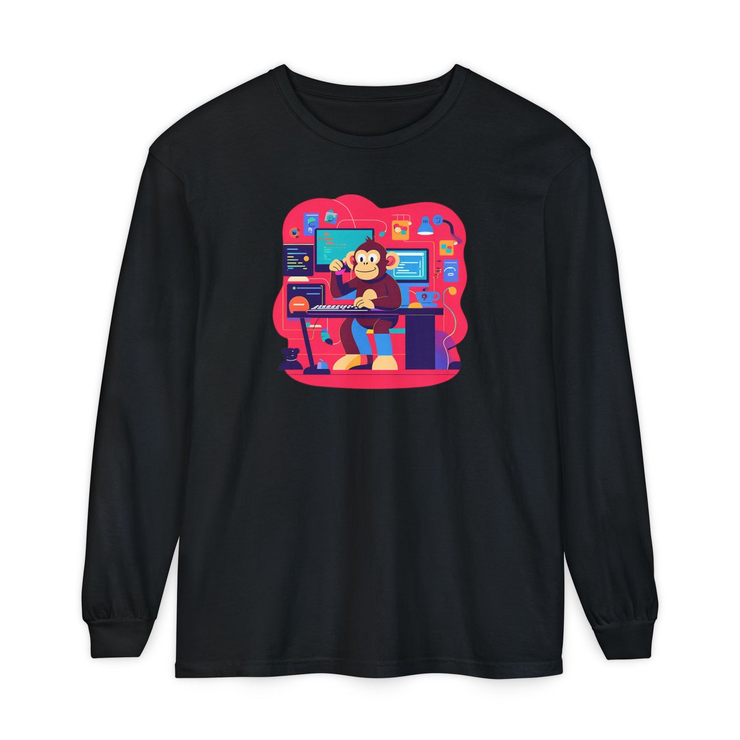 Unisex Garment-dyed Long Sleeve T-Shirt