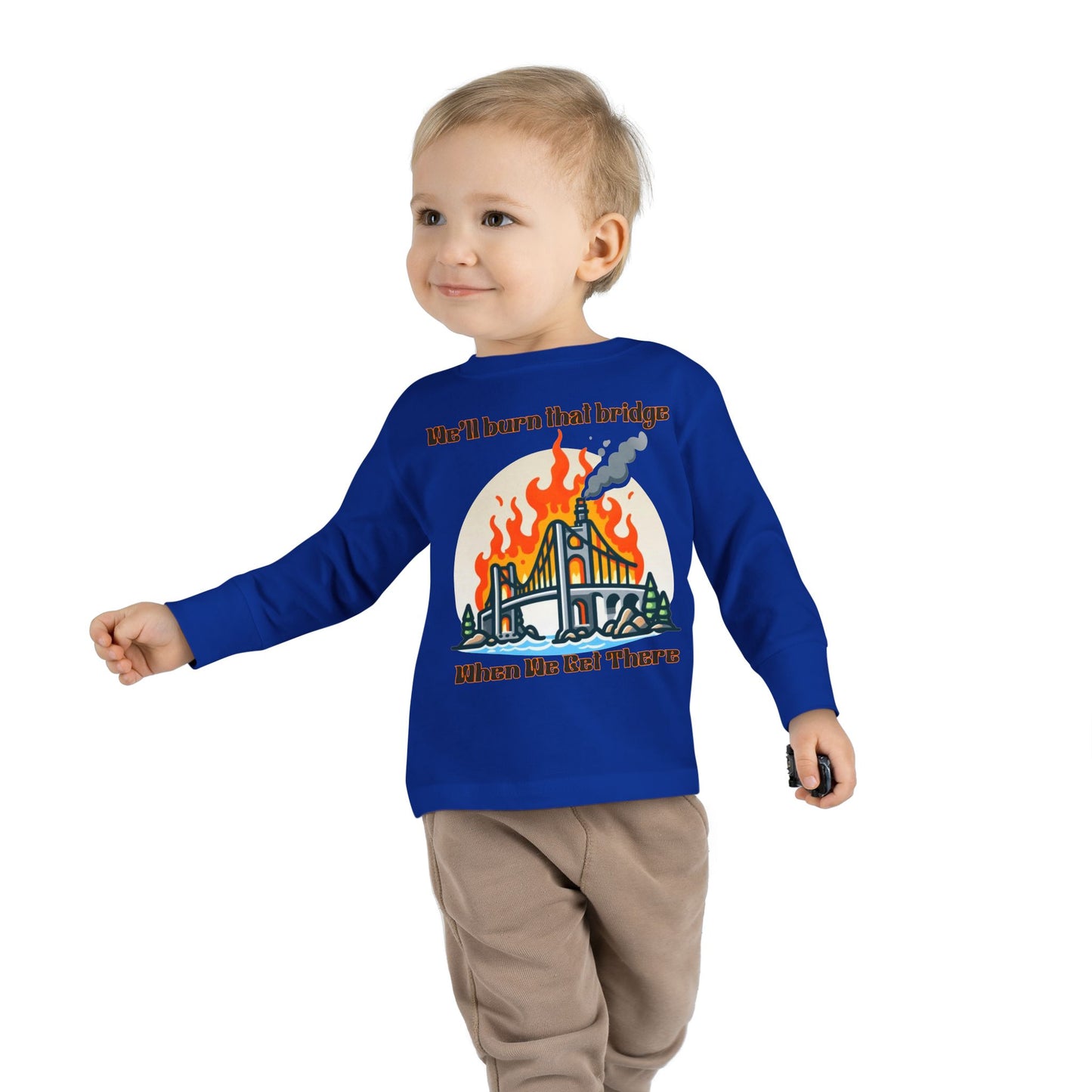 Funny Toddler Long Sleeve Tee - Kids Graphic Shirt, Cute Gift for Birthdays, Playtime, Celebrations, Everyday Wear
