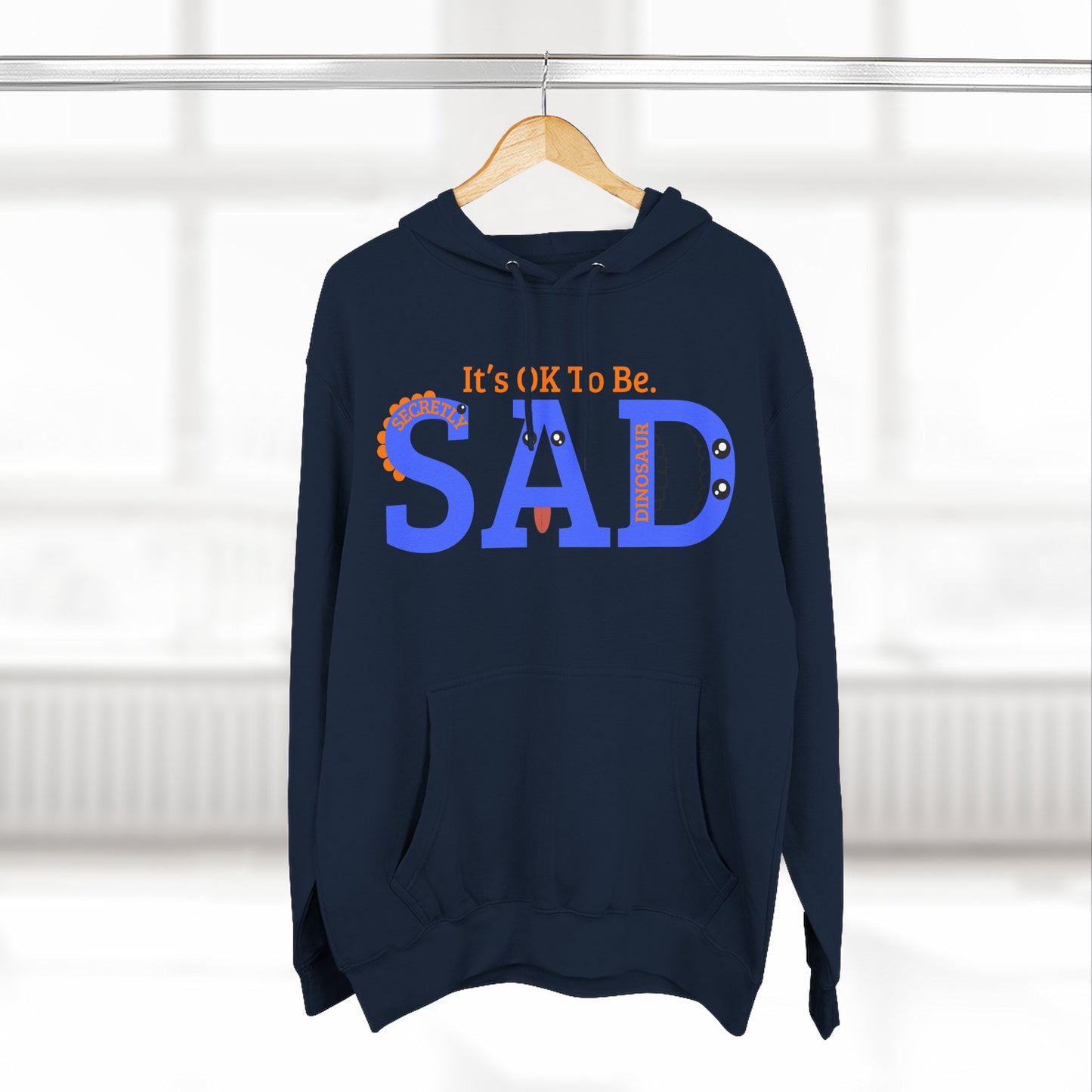 SAD Three-Panel Fleece Hoodie