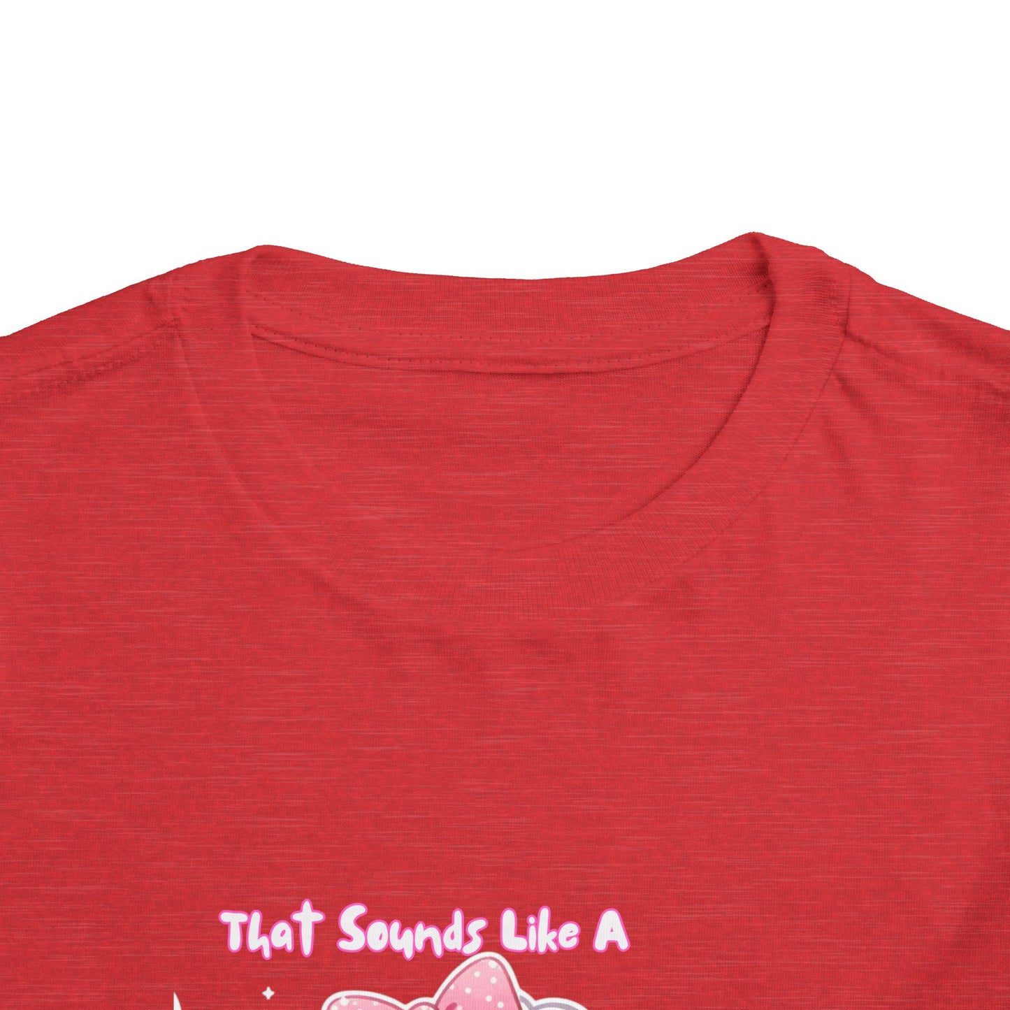 Cute Toddler Short Sleeve Tee - 'Tied Softly Like A Pretty Lamb' Design