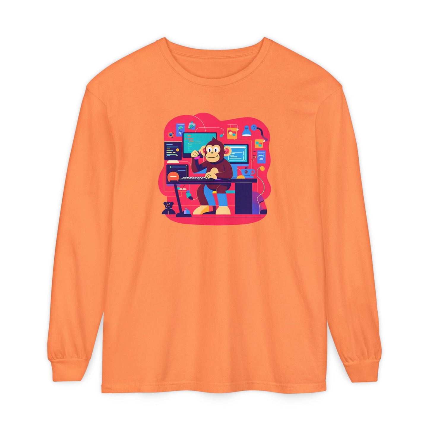 Unisex Garment-dyed Long Sleeve T-Shirt