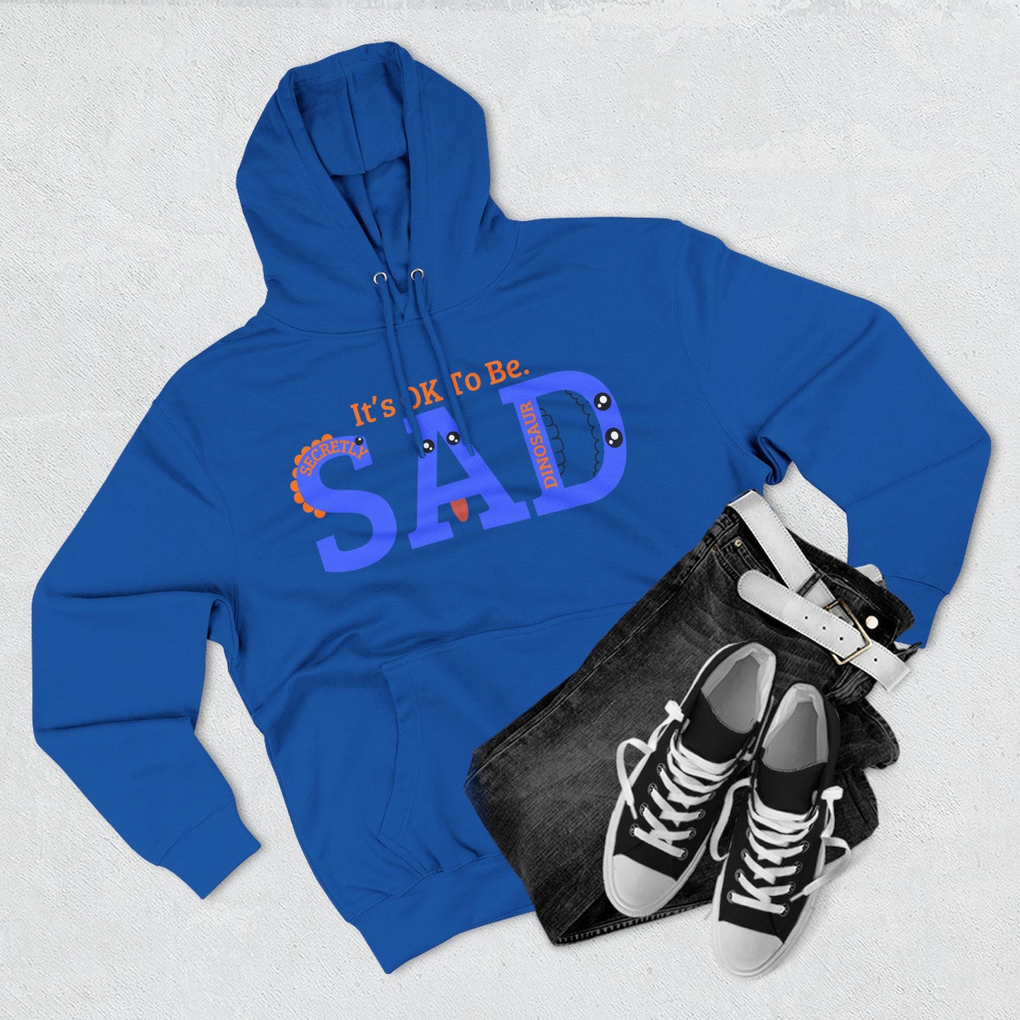 SAD Three-Panel Fleece Hoodie