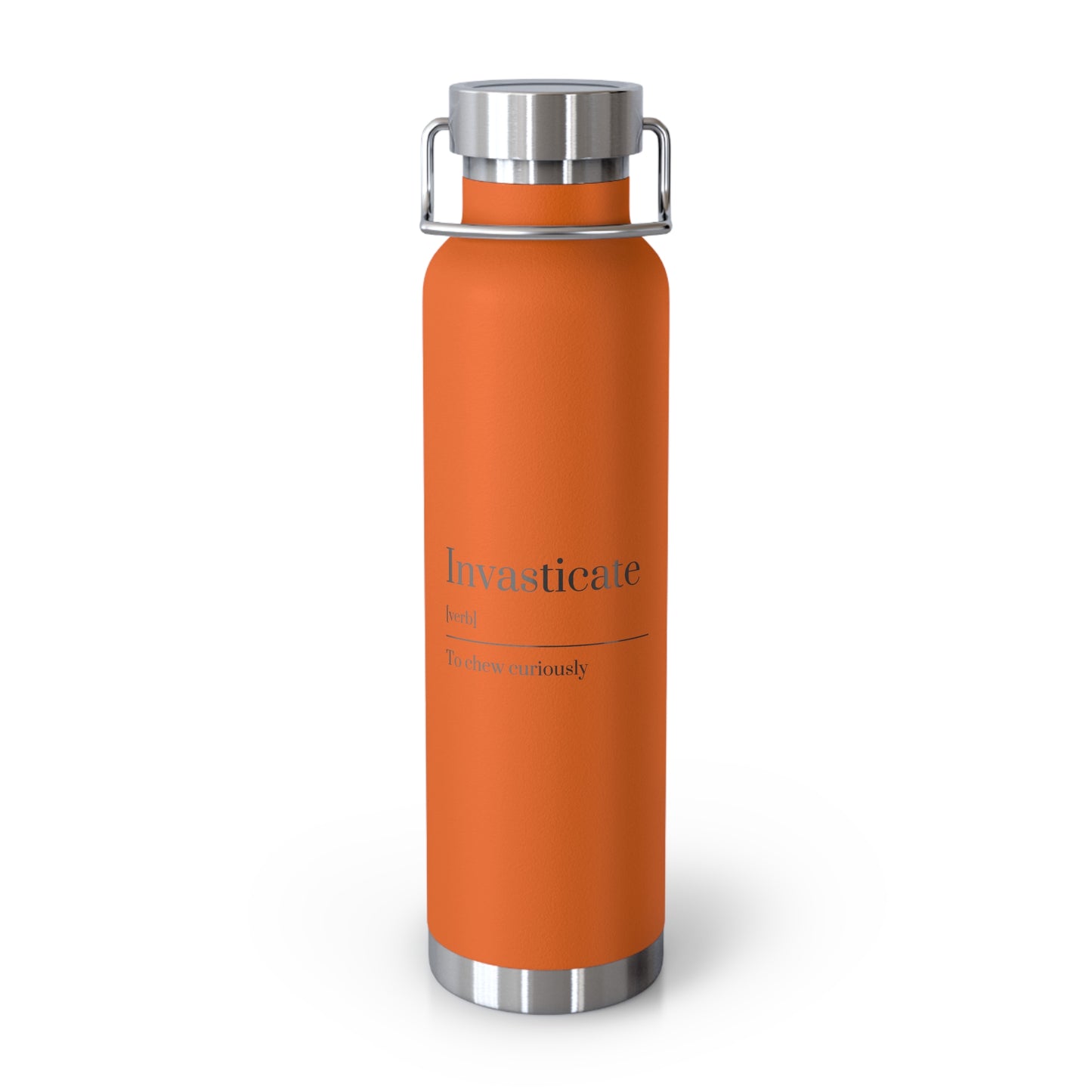 Curated Copper Insulated Water Bottle, 22oz | Stylish Hydration, Eco-Friendly, Gift for Adventurers, Travel Companion, Quote Bottle