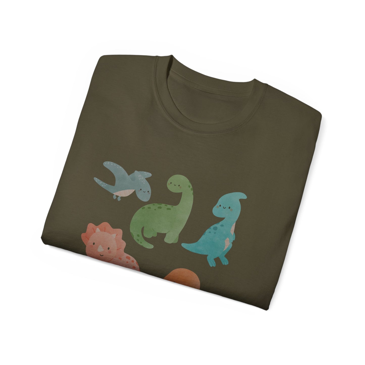 Adorable Dinosaur Graphic Tee - Cute Dino Shirt, Kids Gift, Dinosaur Lovers Apparel, Unisex Casual Wear, Fun Birthday Present