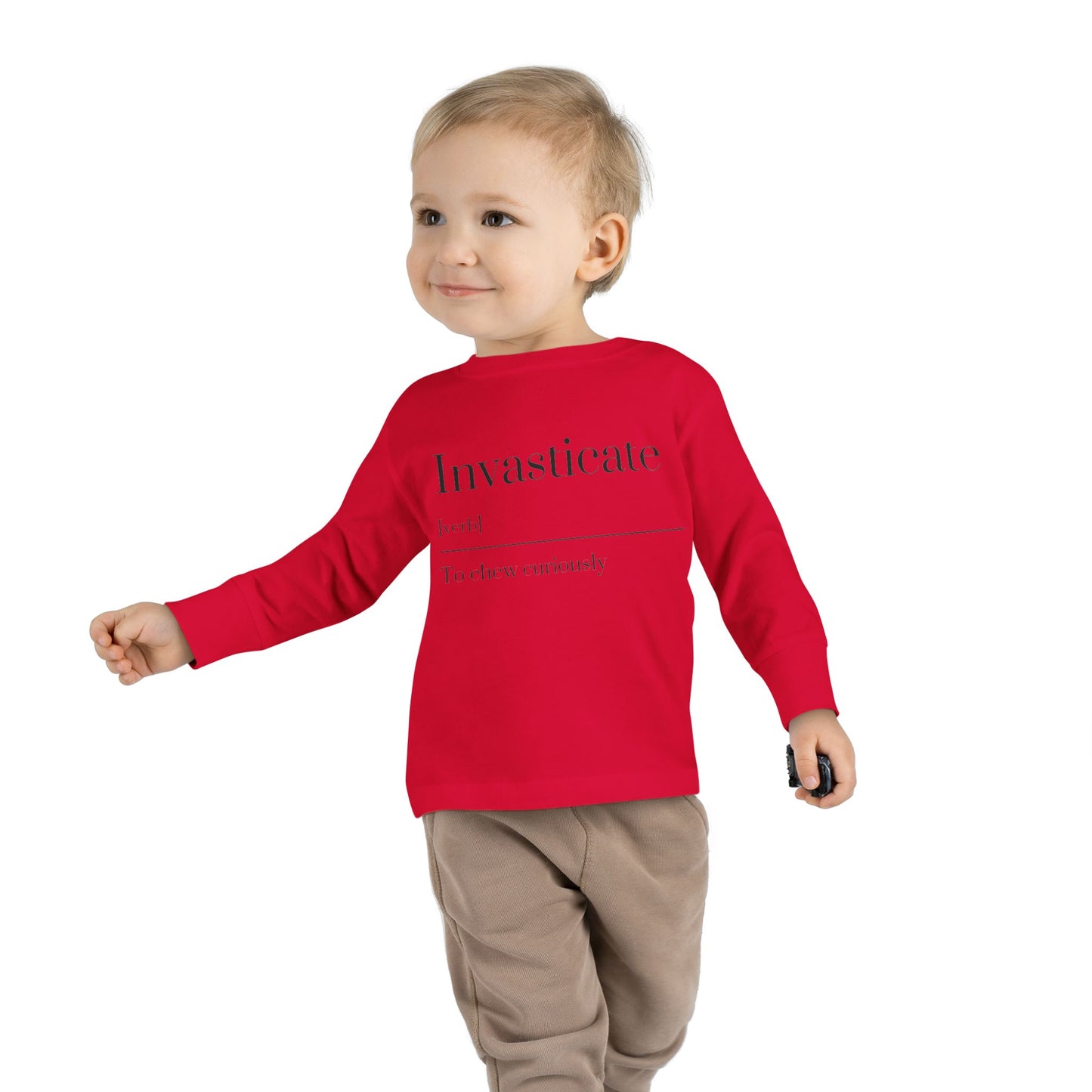 Toddler Long Sleeve Tee with Inspirational Quote, Cute Kids Shirt, Kids Gift, Motivational Toddler Apparel, Cozy Everyday Top