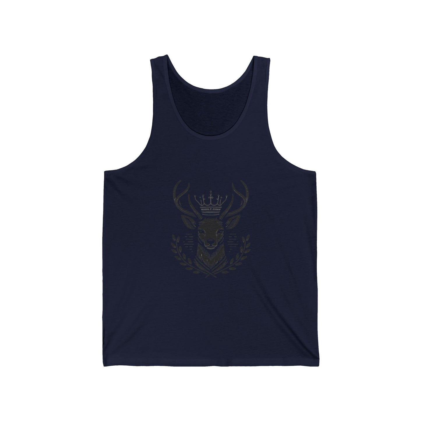 Majestic Stag Unisex Jersey Tank - Cool & Trendy Graphic Tee for Nature Lovers - Oh Deer Lord