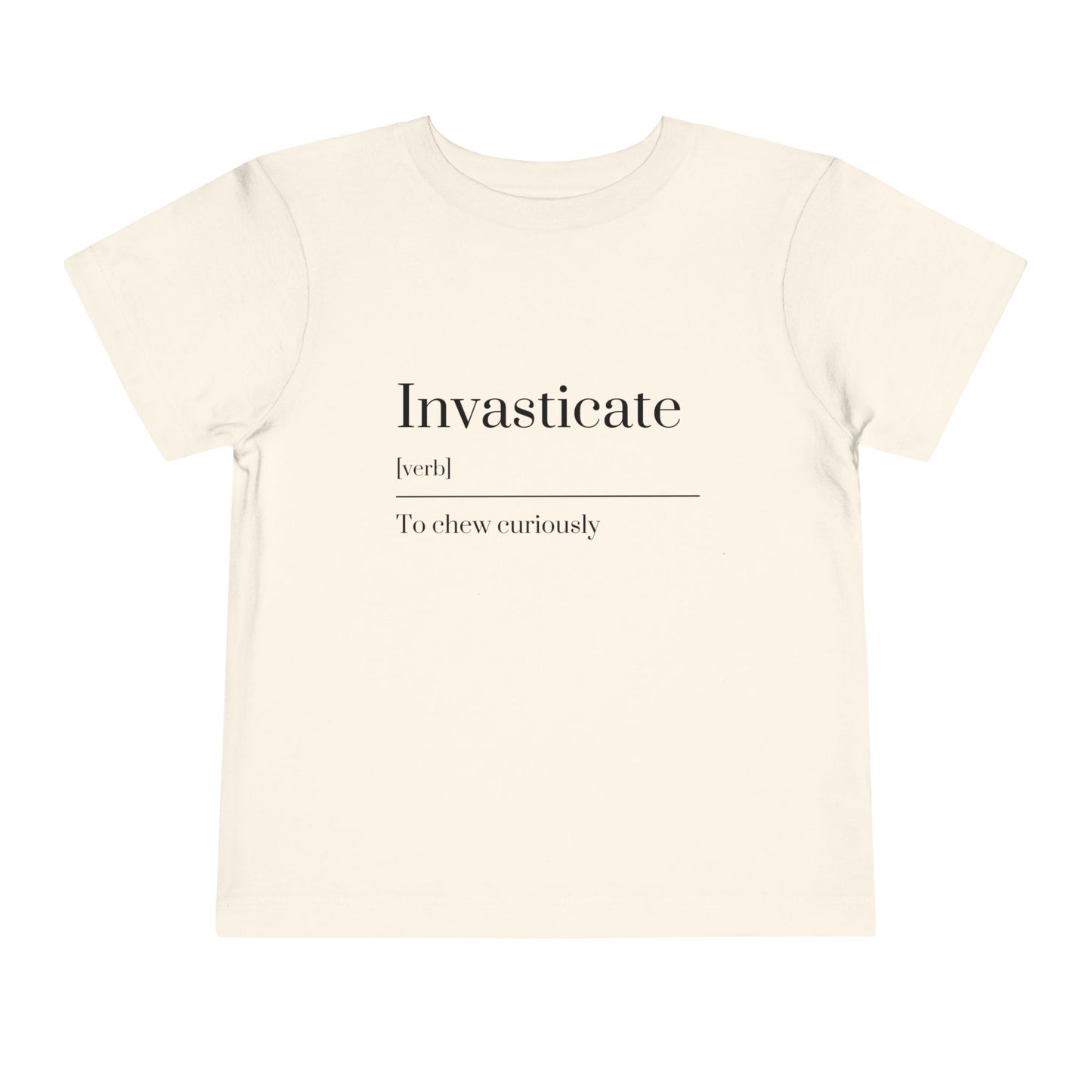 Curious Toddler Tee - Cute Short Sleeve Shirt, Kids Gift, Playful T-Shirt, Educational Apparel, Toddler Clothes