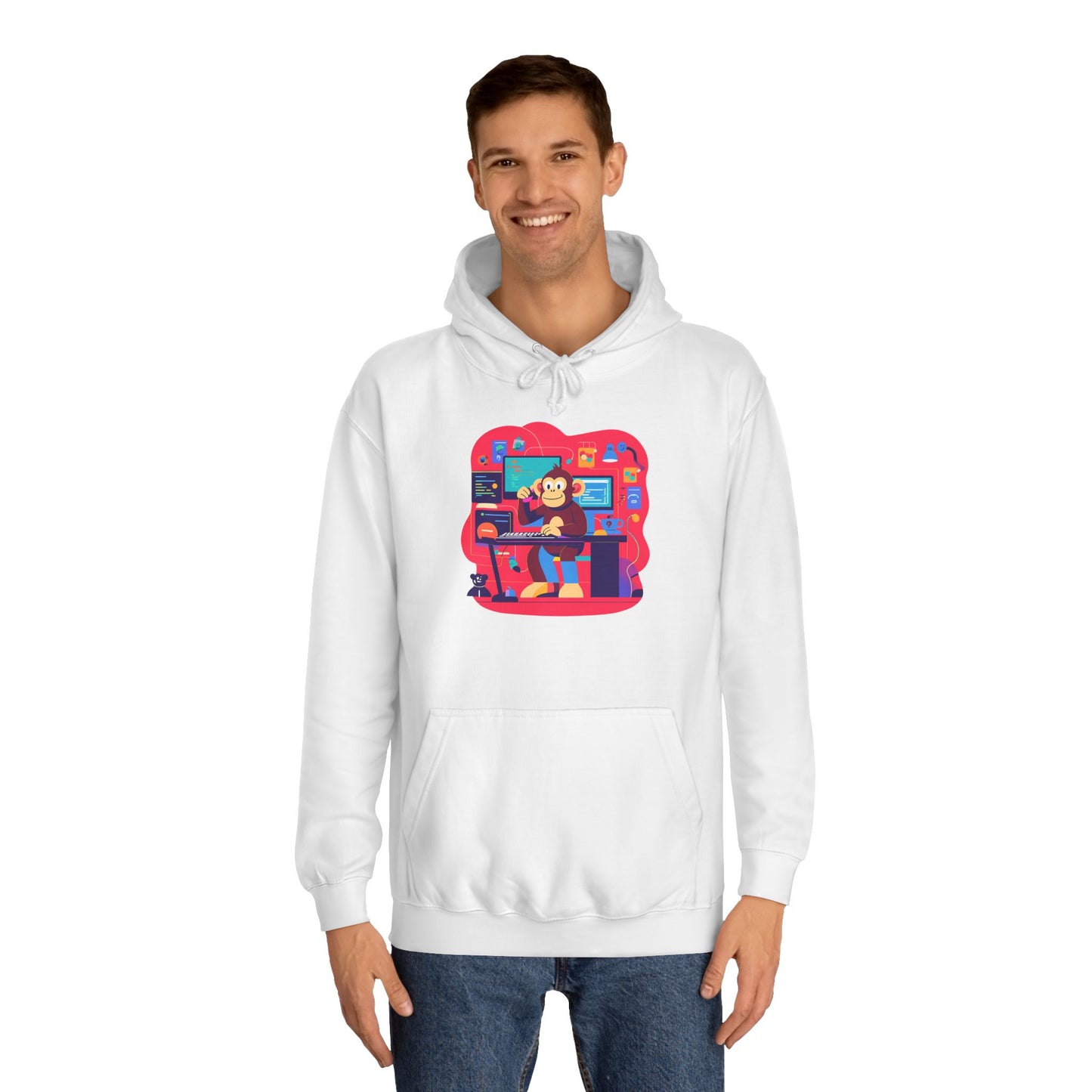 Colorful College Hoodie, Unisex Sweatshirt, School Spirit Wear, Gift for Students, Cozy Campus Apparel, College Graduation Gift