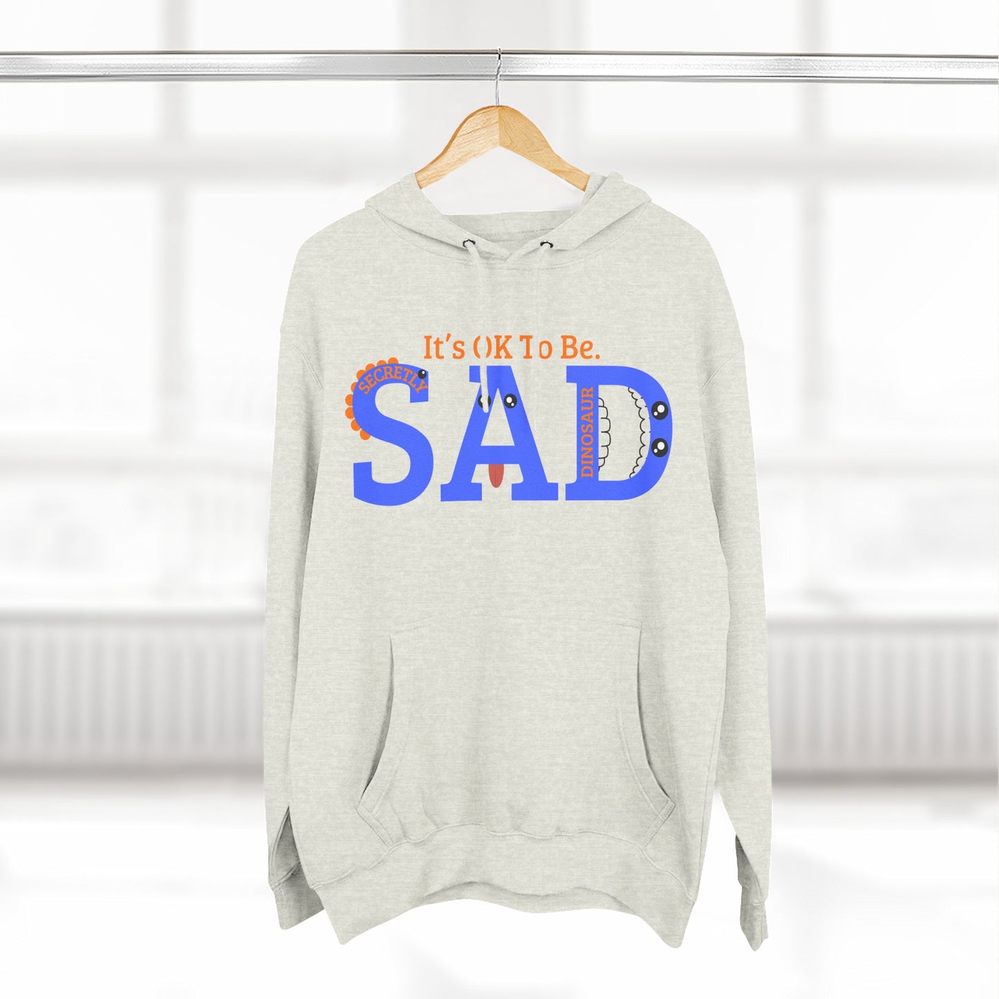 SAD Three-Panel Fleece Hoodie