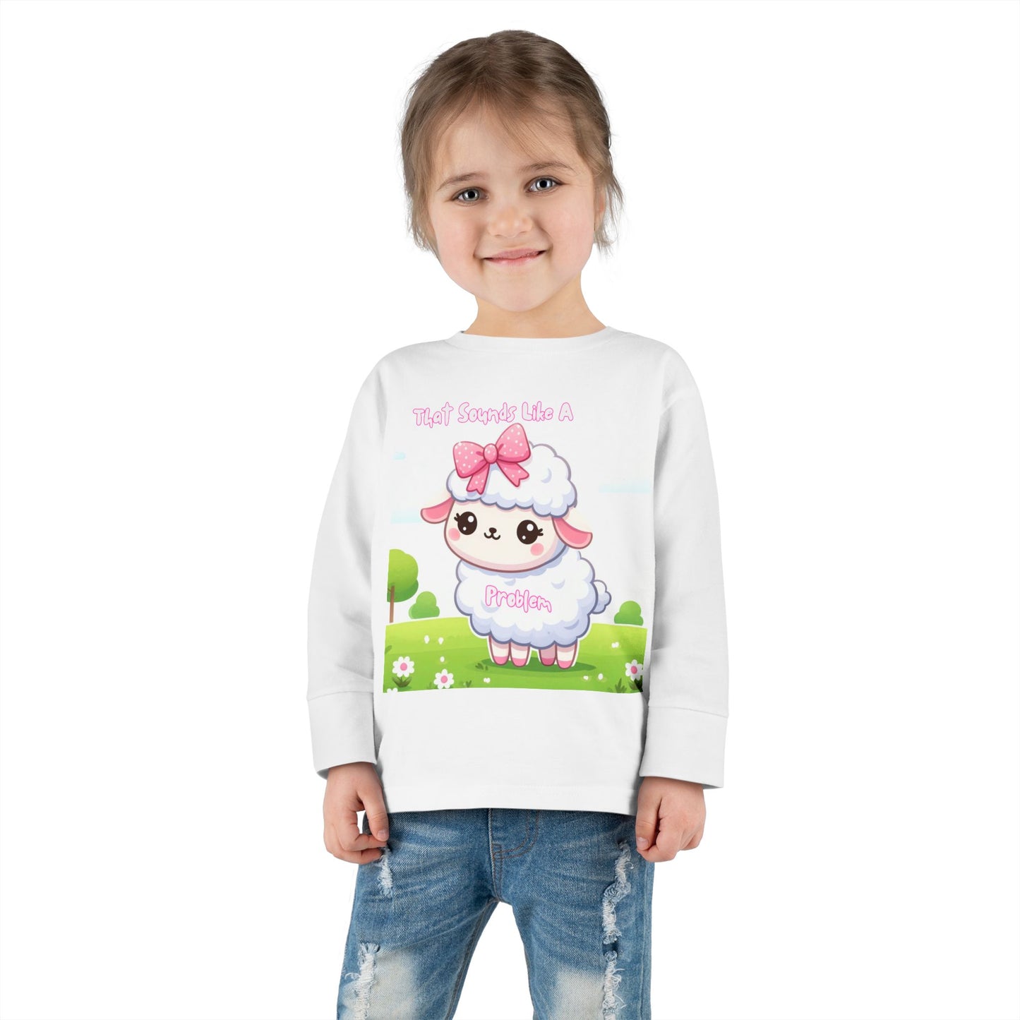 Cute Toddler Long Sleeve Tee - "That Sounds Like A Party" Design