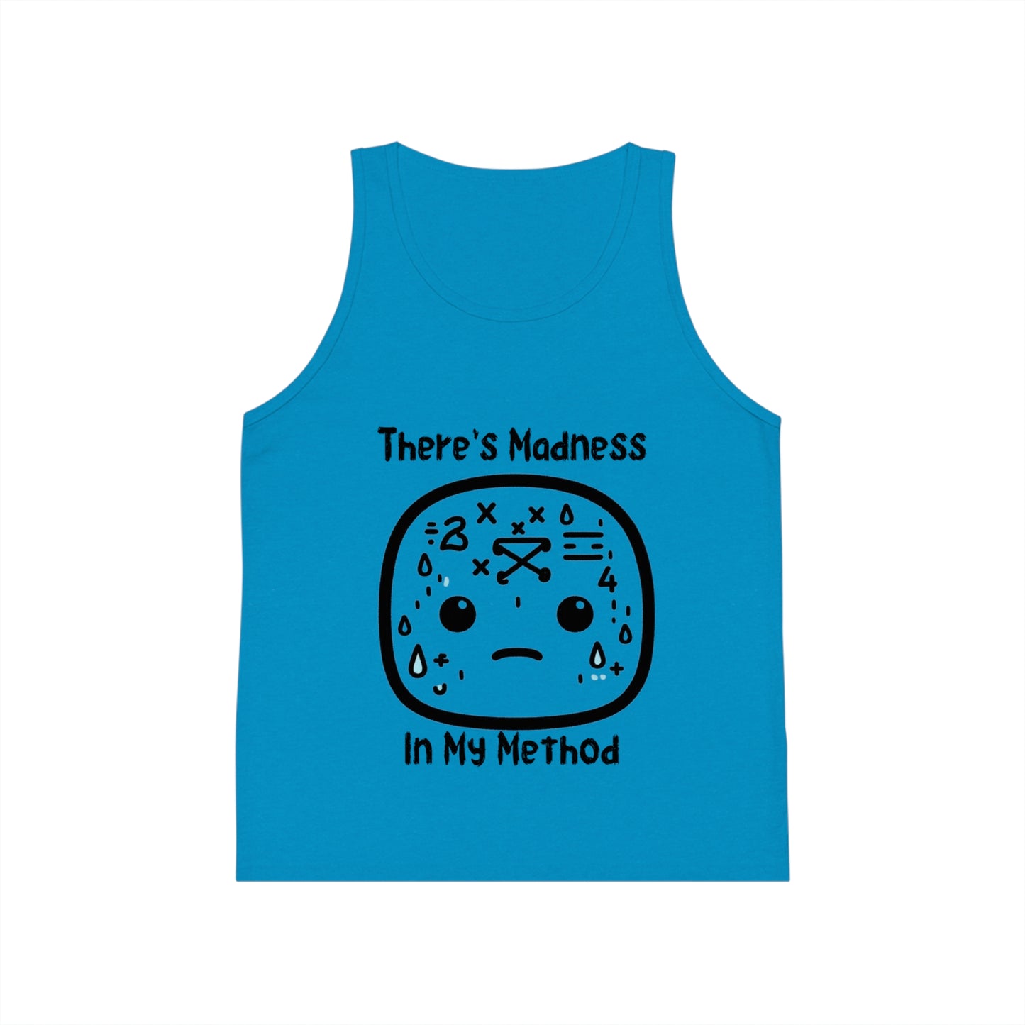Kids' Jersey Tank Top - "There's Madness in My Method" Graphic Tee