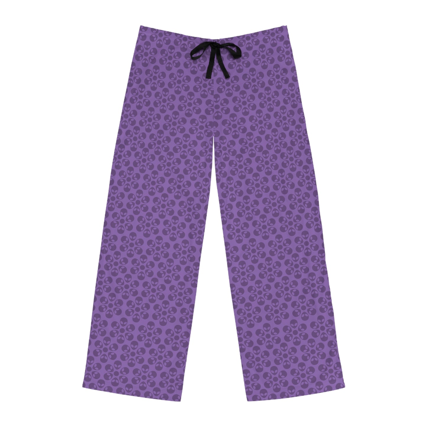Cozy Mens Pajama Pants  Stylish Floral Sleepwear Ideal for Relaxing Gifts for Him Home Lounge Wear Unique Patterned PJs Alien Flowers Light Purple