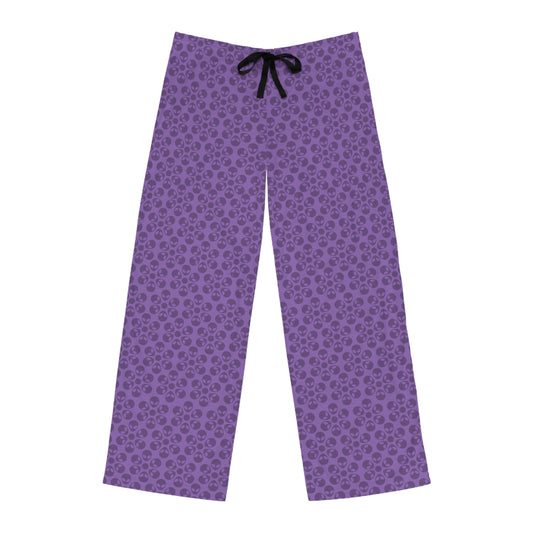 Cozy Mens Pajama Pants  Stylish Floral Sleepwear Ideal for Relaxing Gifts for Him Home Lounge Wear Unique Patterned PJs Alien Flowers Light Purple