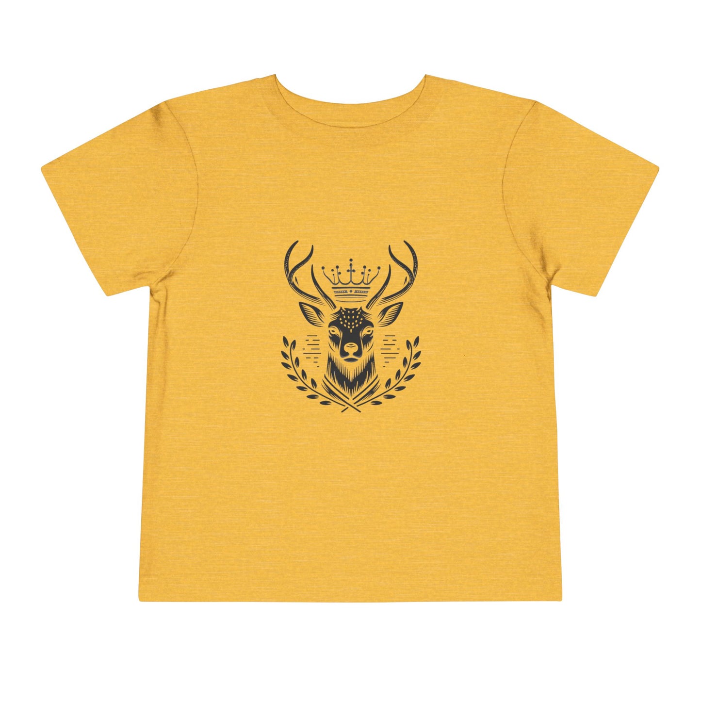 Royal Deer Toddler Short Sleeve Tee - Cute Animal Graphic Tee for Kids - Oh Deer Lord