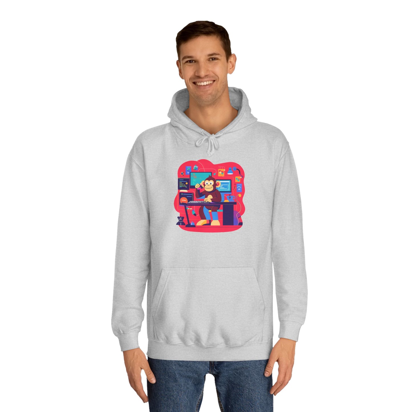 Colorful College Hoodie, Unisex Sweatshirt, School Spirit Wear, Gift for Students, Cozy Campus Apparel, College Graduation Gift