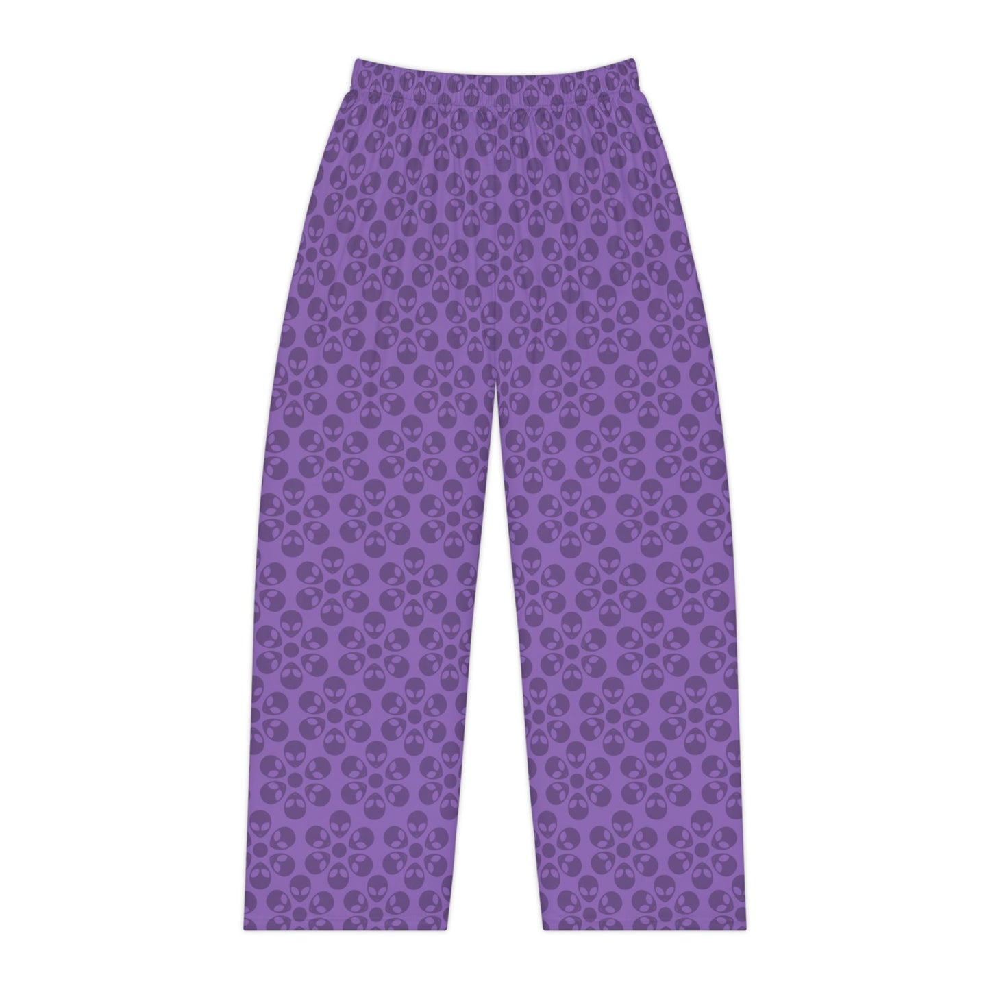 Cozy Floral Womens Pajama Pants Relaxed Loungewear Soft Sleepwear Perfect for Cozy Nights Gift for Her Comfortable Staying In Alien Flowers Light Purple