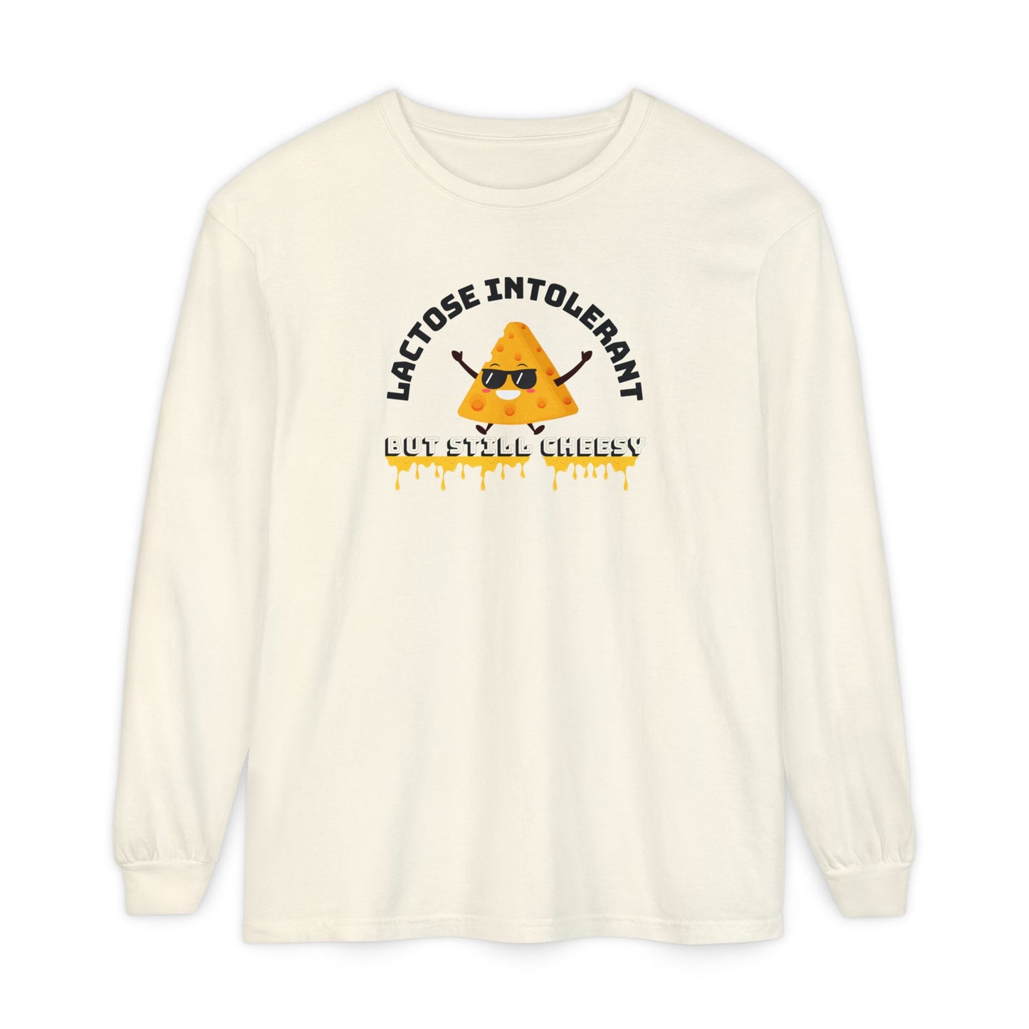 Lactose Intolerant Long Sleeve T-Shirt, Funny Tee, Gift for Dairy Lovers, Unisex Clothing, Comfortable Top, Quirky Design