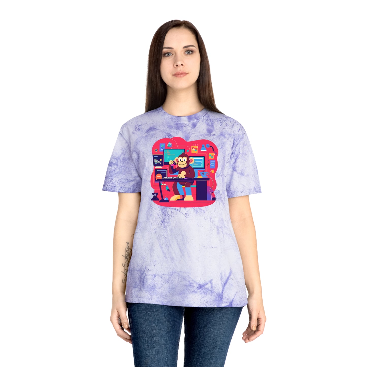 Colorful Gamer T-Shirt | Unisex T-Shirt for Tech Lovers, Video Game Merch, Fun Casual Wear, Unique Gift for Gamers