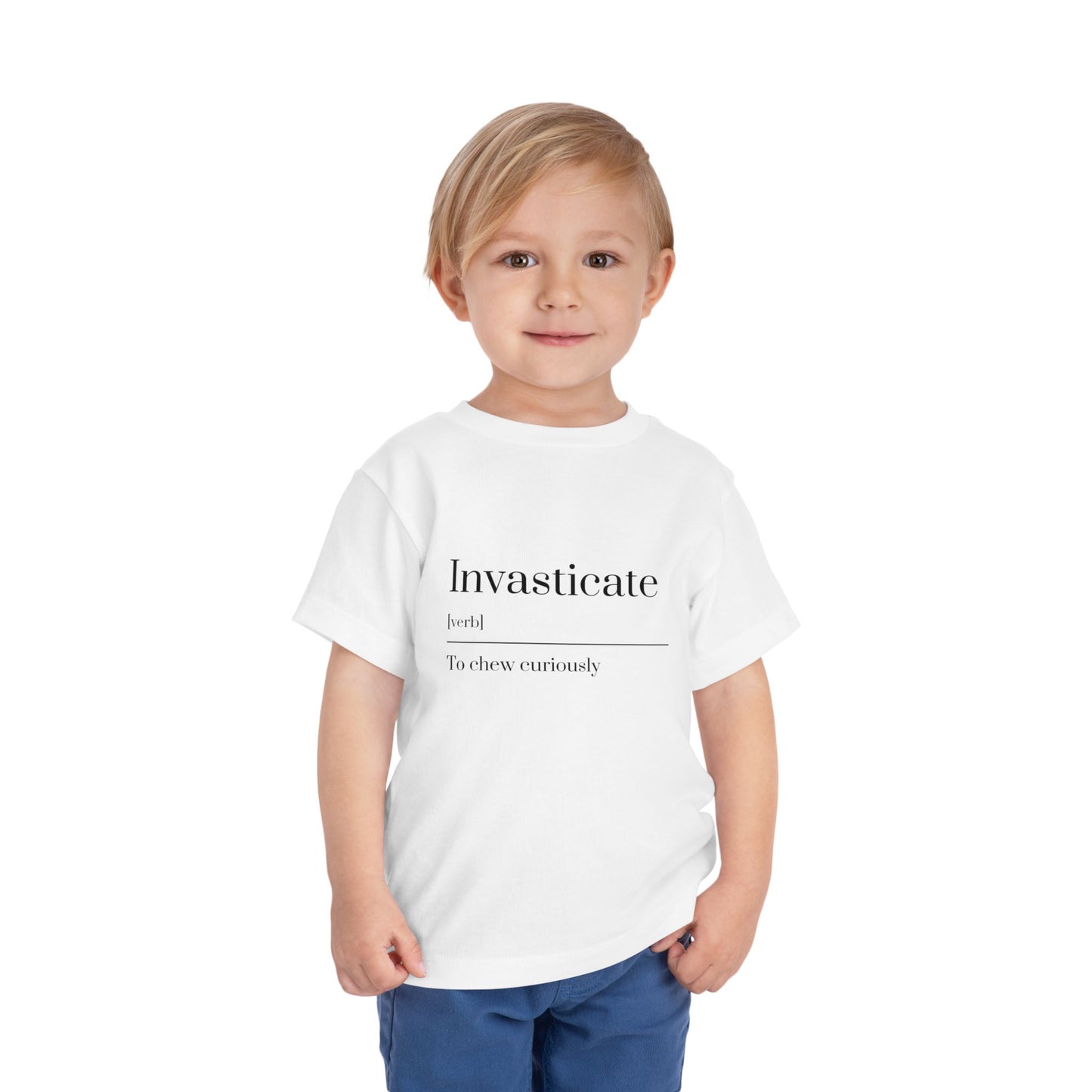 Curious Toddler Tee - Cute Short Sleeve Shirt, Kids Gift, Playful T-Shirt, Educational Apparel, Toddler Clothes