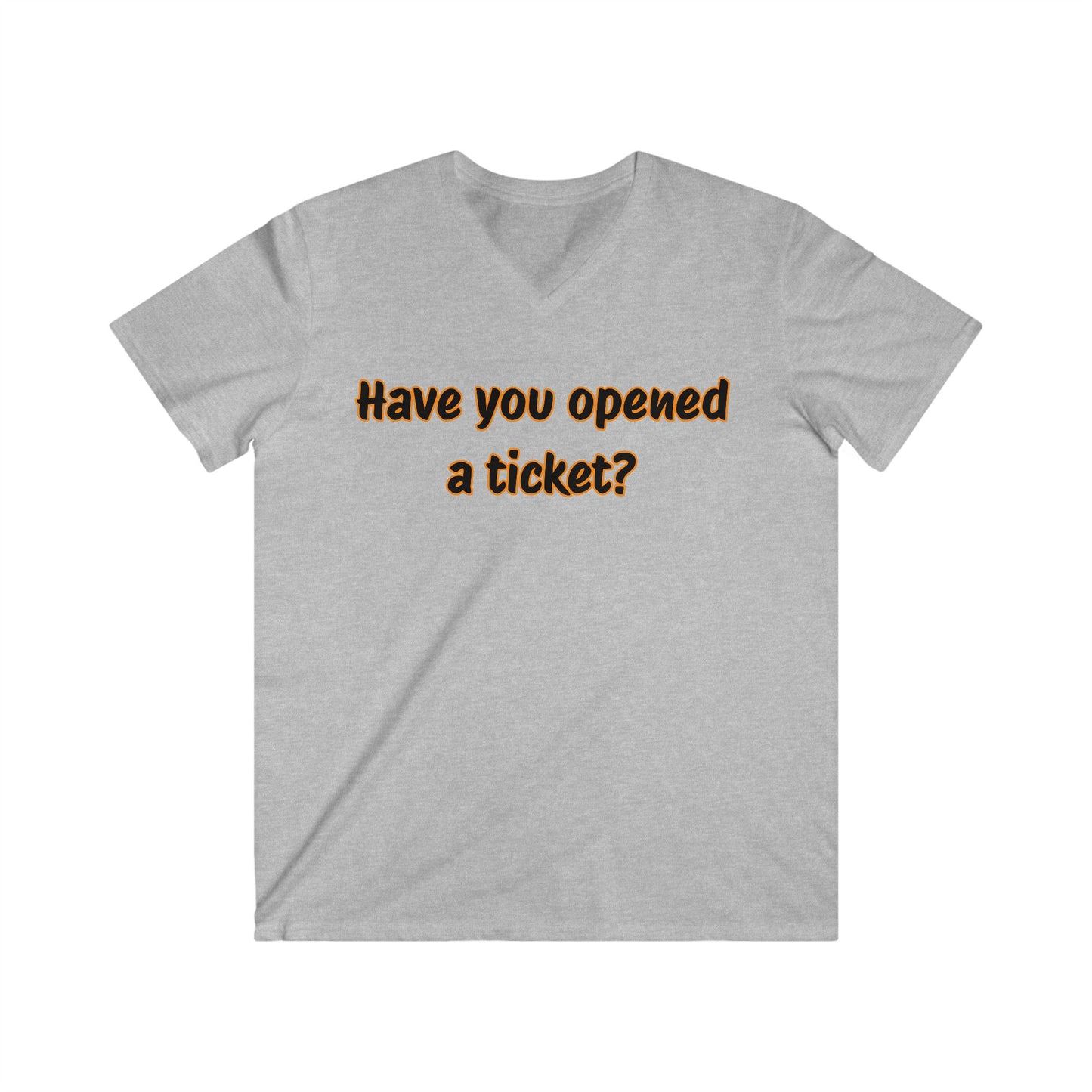 Men's Fitted V-Neck Short Sleeve Tee