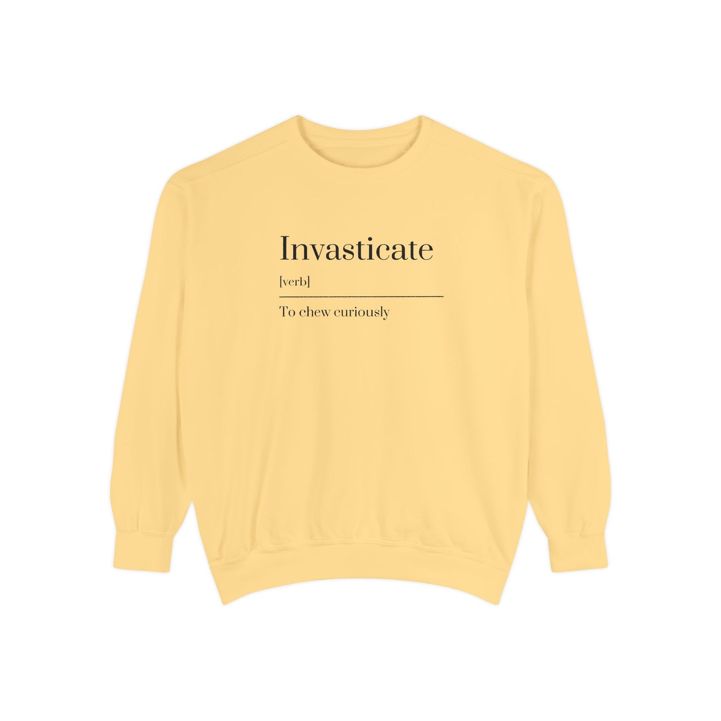Curious Chewer Sweatshirt, Cozy Casual Wear, Unique Gift Idea, Trendy Fashion Layer, Perfect for Gifting, Fun Vocabulary Apparel