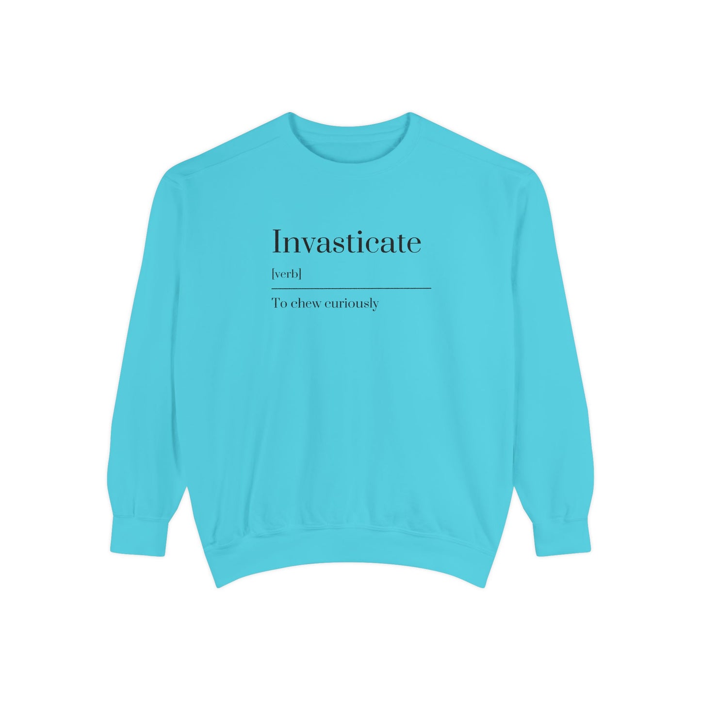 Curious Chewer Sweatshirt, Cozy Casual Wear, Unique Gift Idea, Trendy Fashion Layer, Perfect for Gifting, Fun Vocabulary Apparel