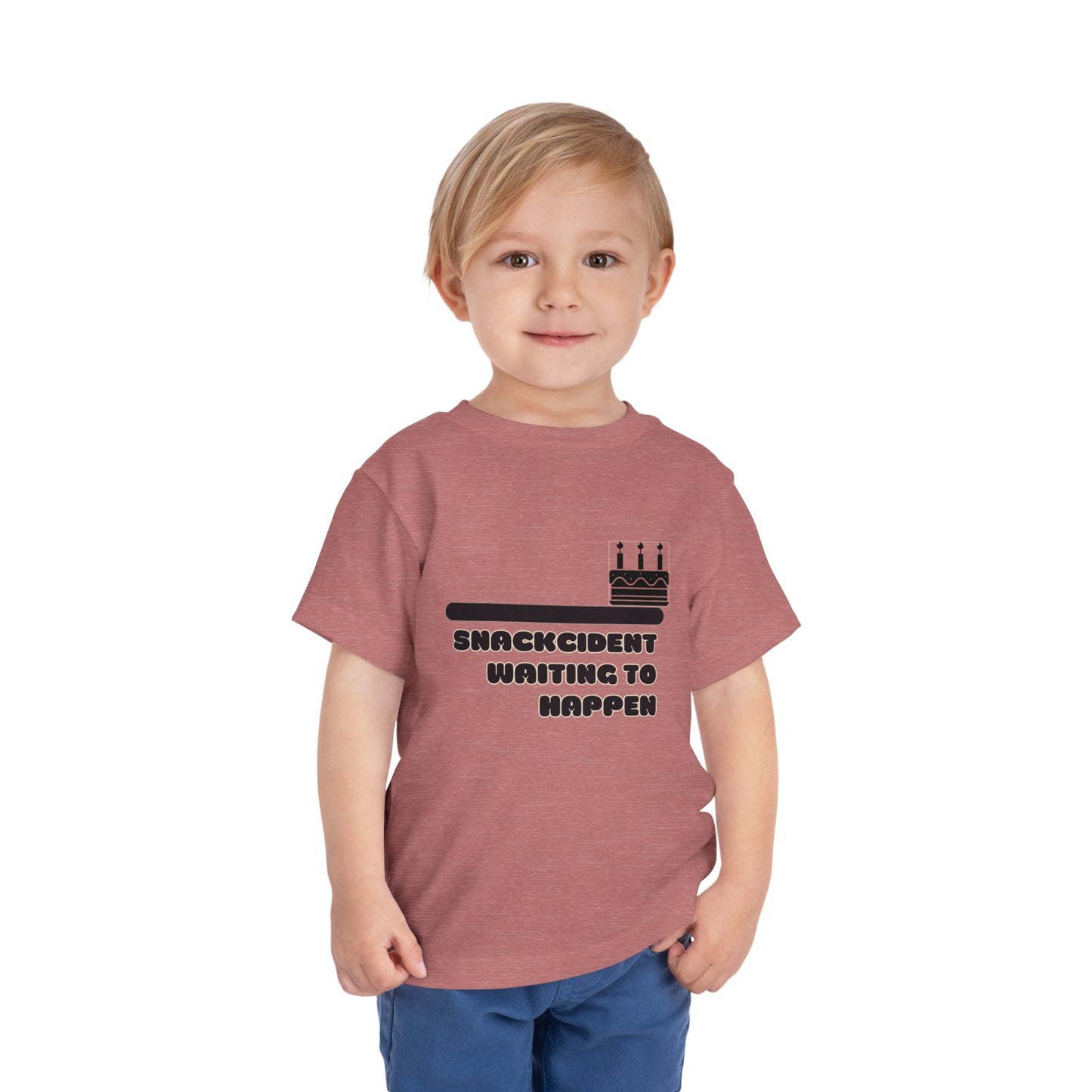 Toddler Birthday Tee - Shackcident Waiting to Happen, Cute Kids Shirt, Fun Party Outfit, Gift for Birthdays, Playful Toddler Apparel