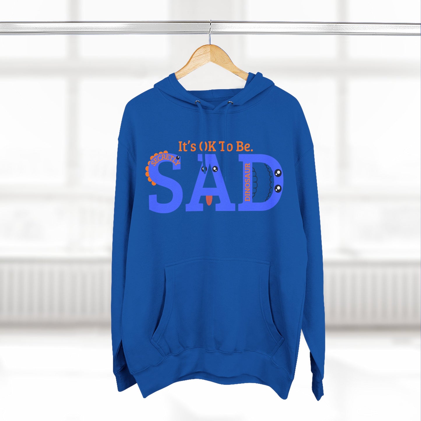 SAD Three-Panel Fleece Hoodie