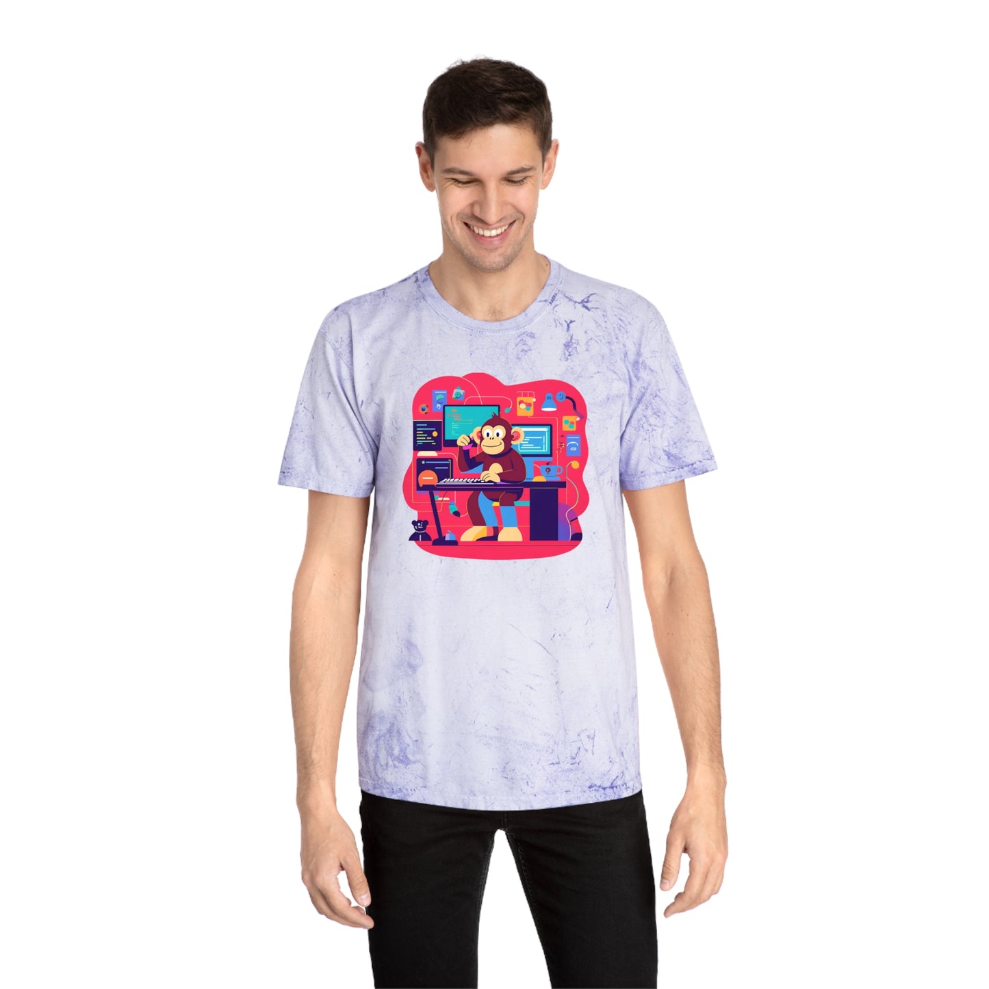 Colorful Gamer T-Shirt | Unisex T-Shirt for Tech Lovers, Video Game Merch, Fun Casual Wear, Unique Gift for Gamers
