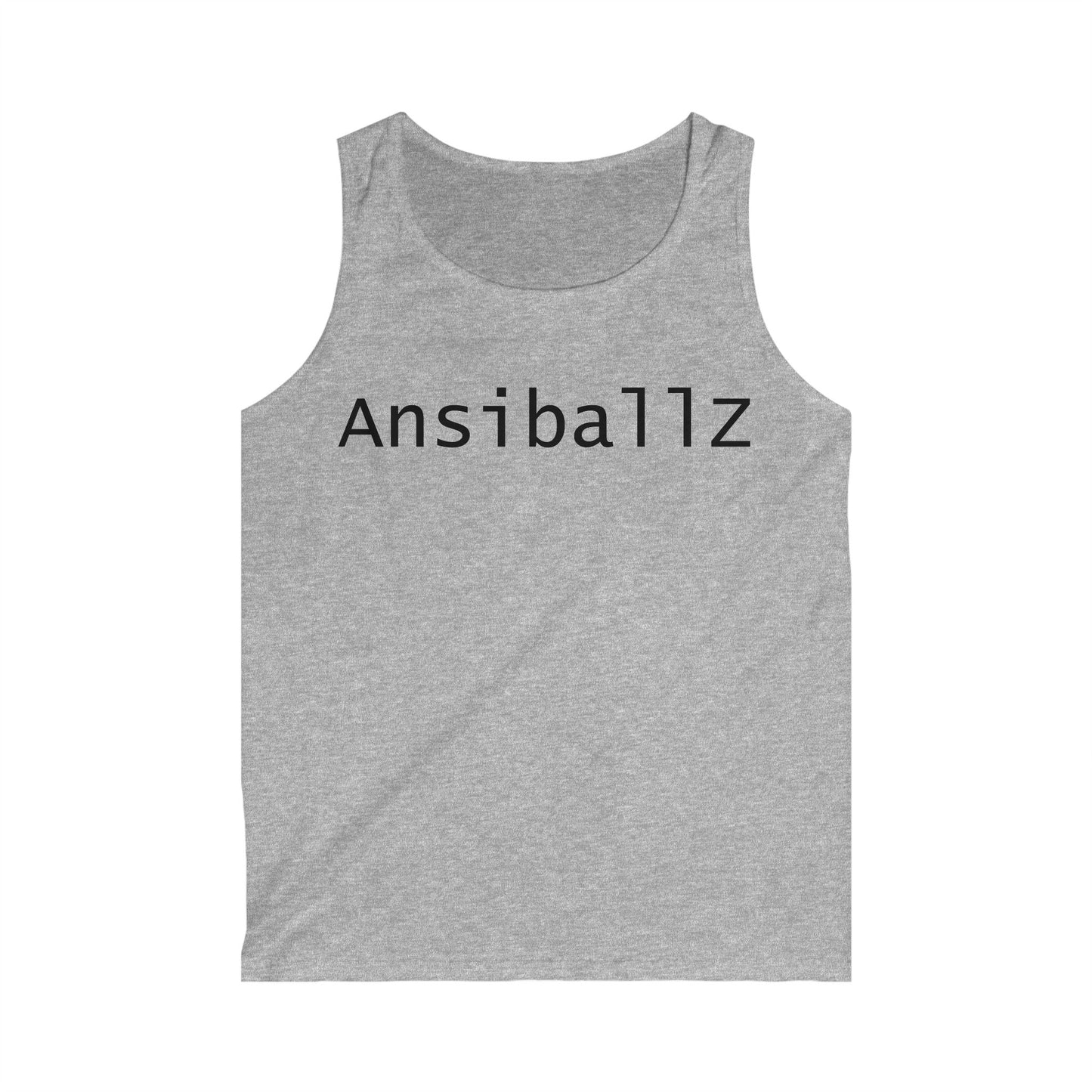 Trendy Men's Tank Top with 'Ansibal1z' Design, Casual Wear, Summer Outing, Fitness Apparel, Gift for Him, Beach Style
