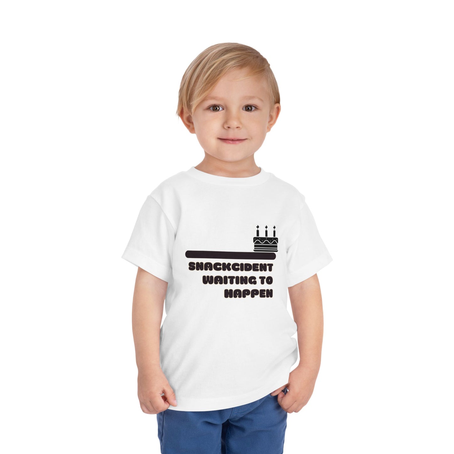 Toddler Birthday Tee - Shackcident Waiting to Happen, Cute Kids Shirt, Fun Party Outfit, Gift for Birthdays, Playful Toddler Apparel