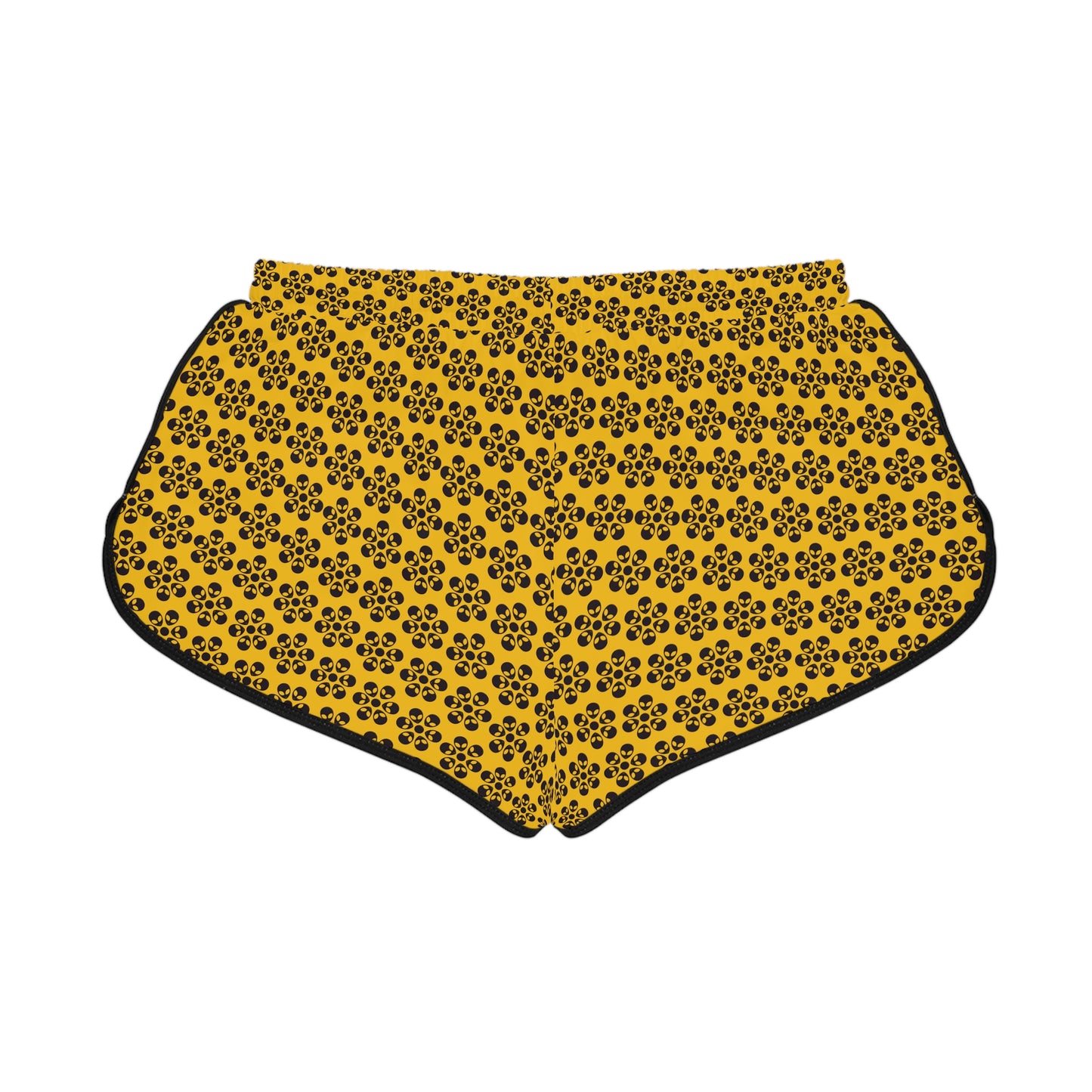 Alien Floral Relaxed Shorts - Yellow
