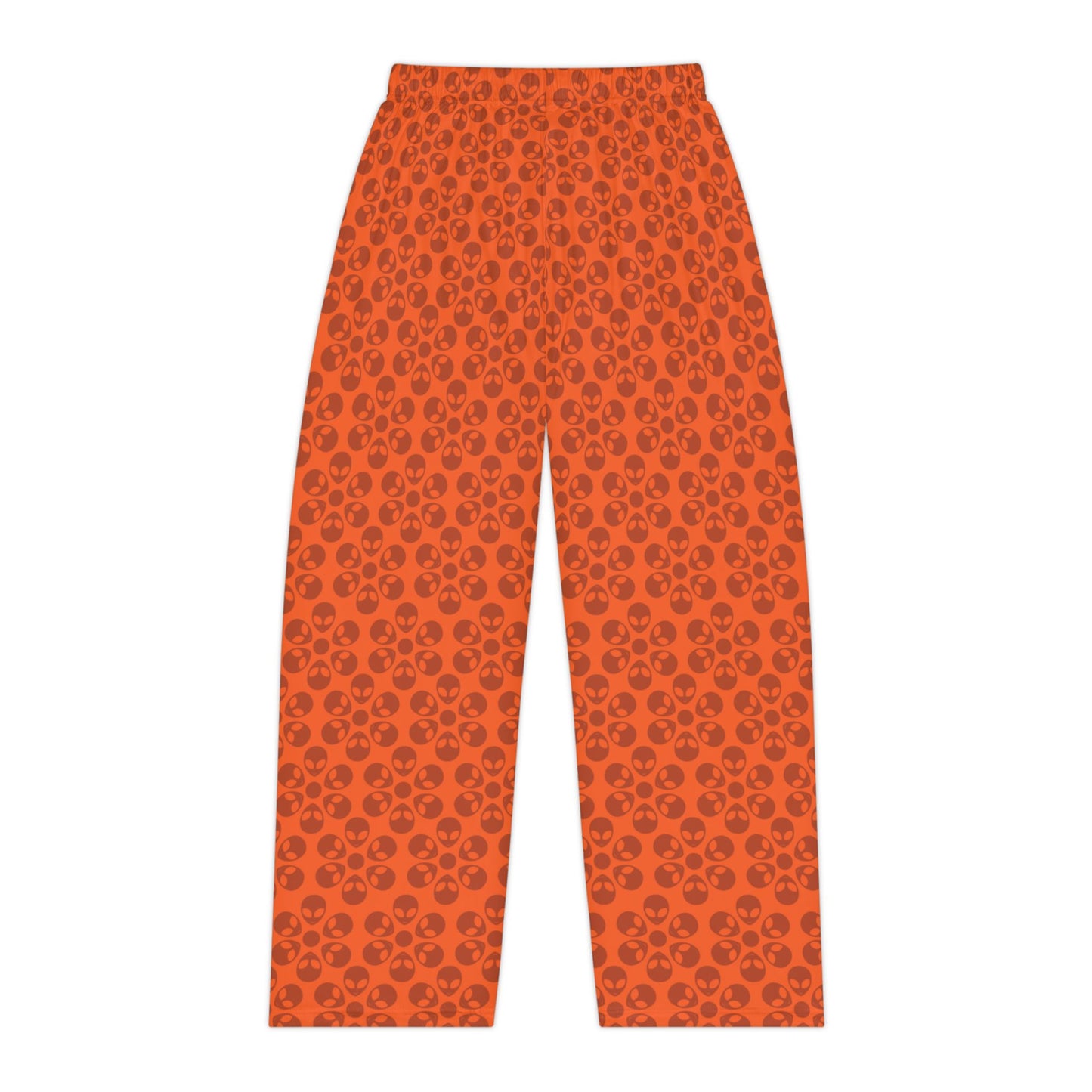 Cozy Floral Womens Pajama Pants Relaxed Loungewear Soft Sleepwear Perfect for Cozy Nights Gift for Her Comfortable Staying In Alien Flowers Orange