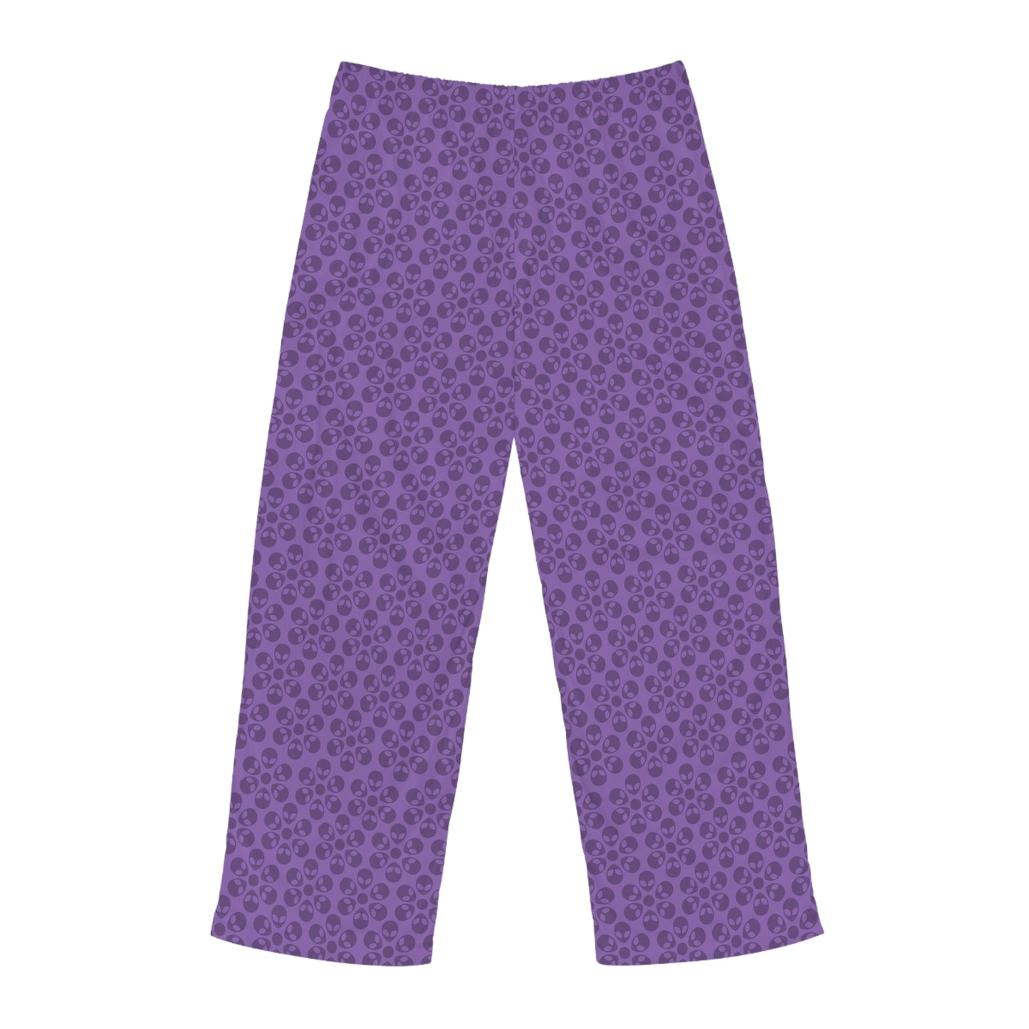 Cozy Mens Pajama Pants  Stylish Floral Sleepwear Ideal for Relaxing Gifts for Him Home Lounge Wear Unique Patterned PJs Alien Flowers Light Purple