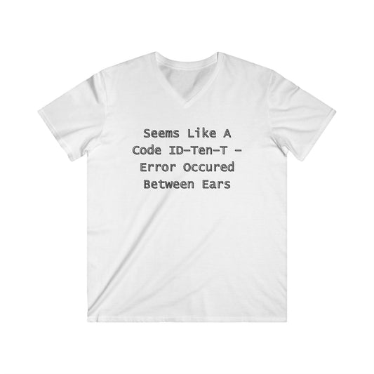 Men's Fitted V-Neck Short Sleeve Tee
