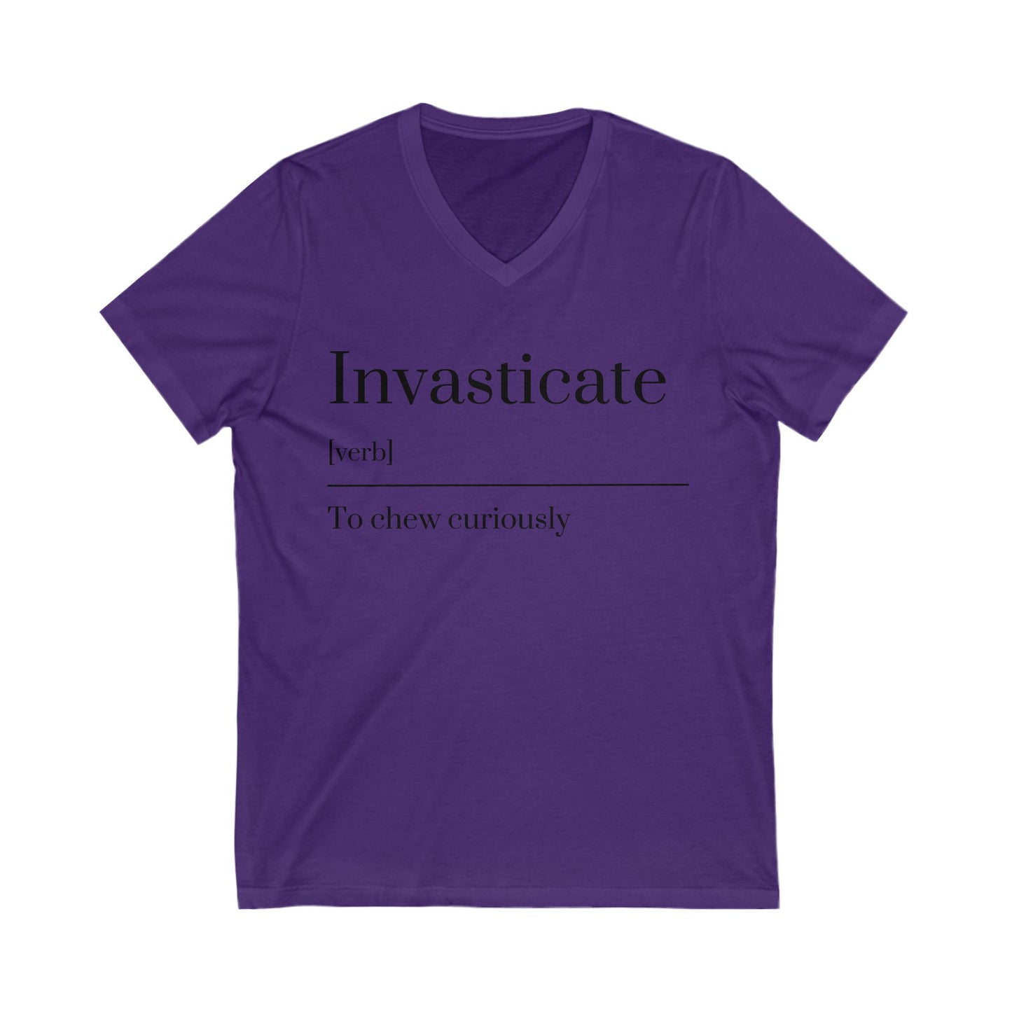 Invasticate Definition Tee, Cute Casual Shirt, Vocabulary Lover Gift, Literary Humor Top, Unique Educational Apparel