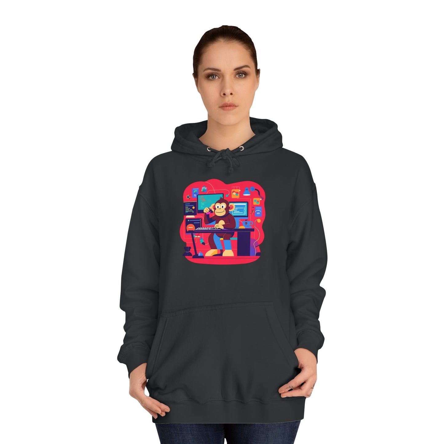 Colorful College Hoodie, Unisex Sweatshirt, School Spirit Wear, Gift for Students, Cozy Campus Apparel, College Graduation Gift