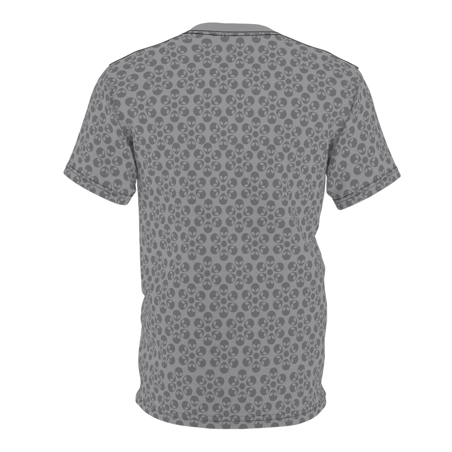 Stylish Floral Print Tee Casual Unisex TShirt Gift for Her/Him Summer Fashion Birthday Gift Everyday Wear Trendy Apparel Alien Flowers Grey